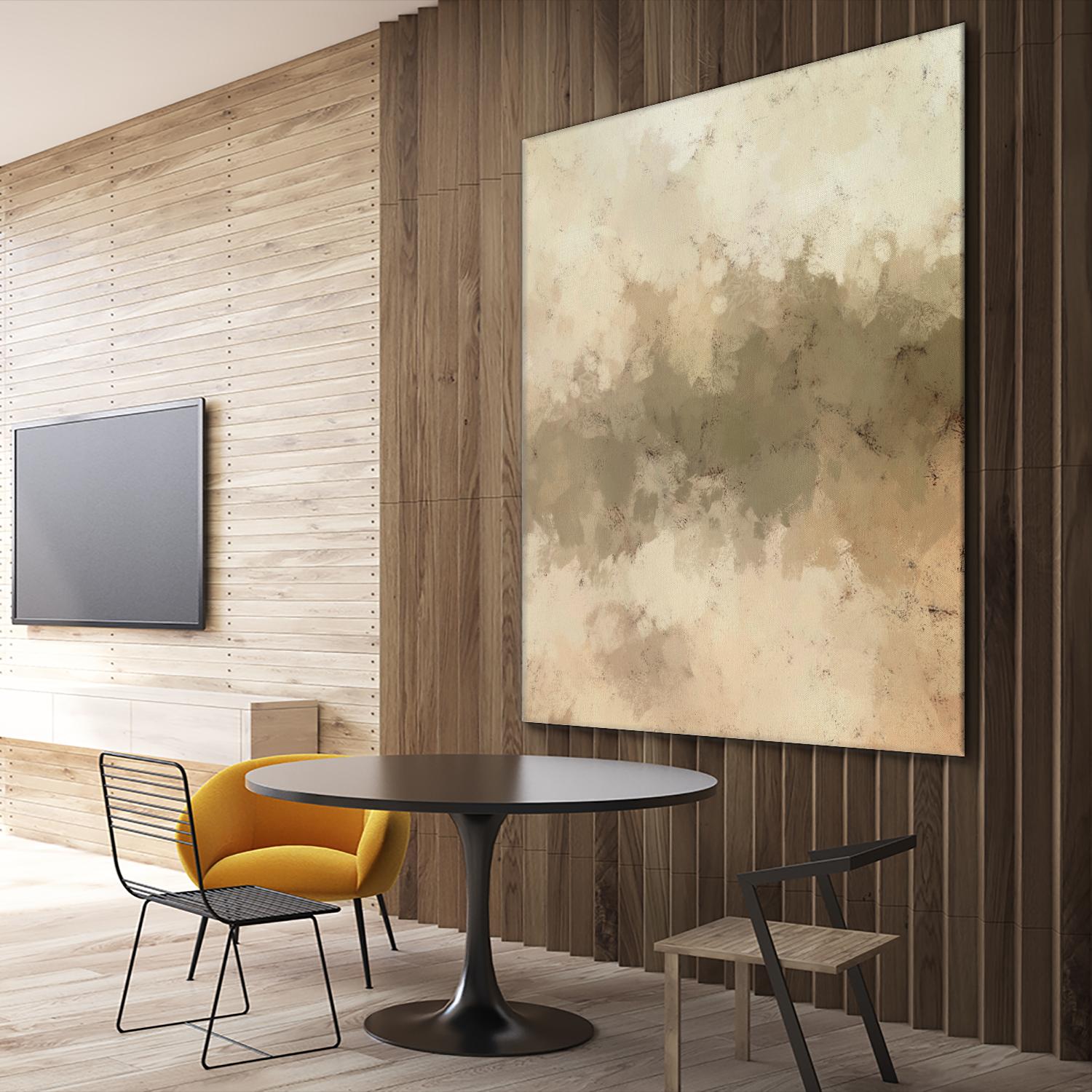 Freeform I by Alonzo Saunders on GIANT ART - beige abstract abstract