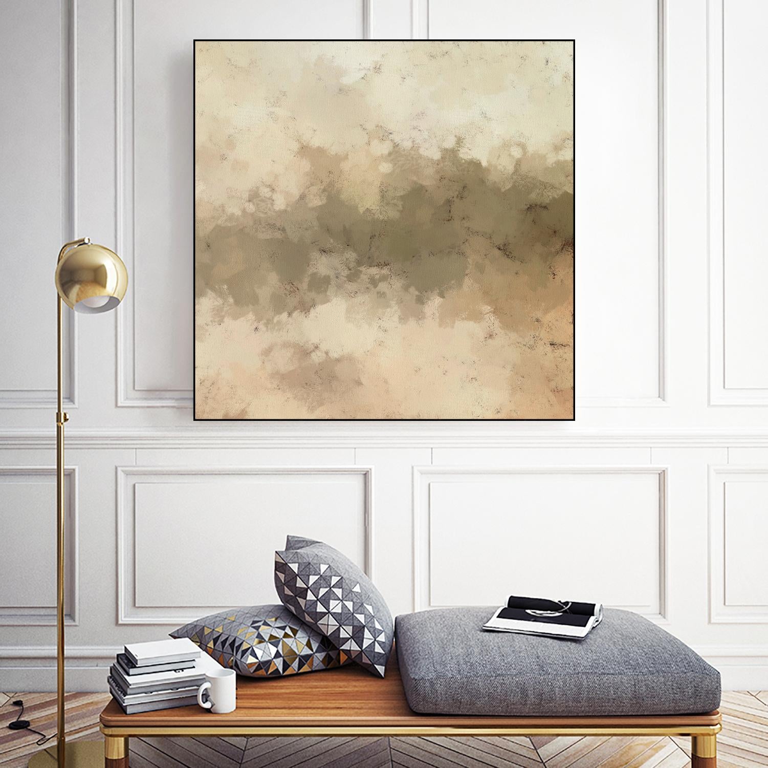 Freeform I by Alonzo Saunders on GIANT ART - beige abstract abstract