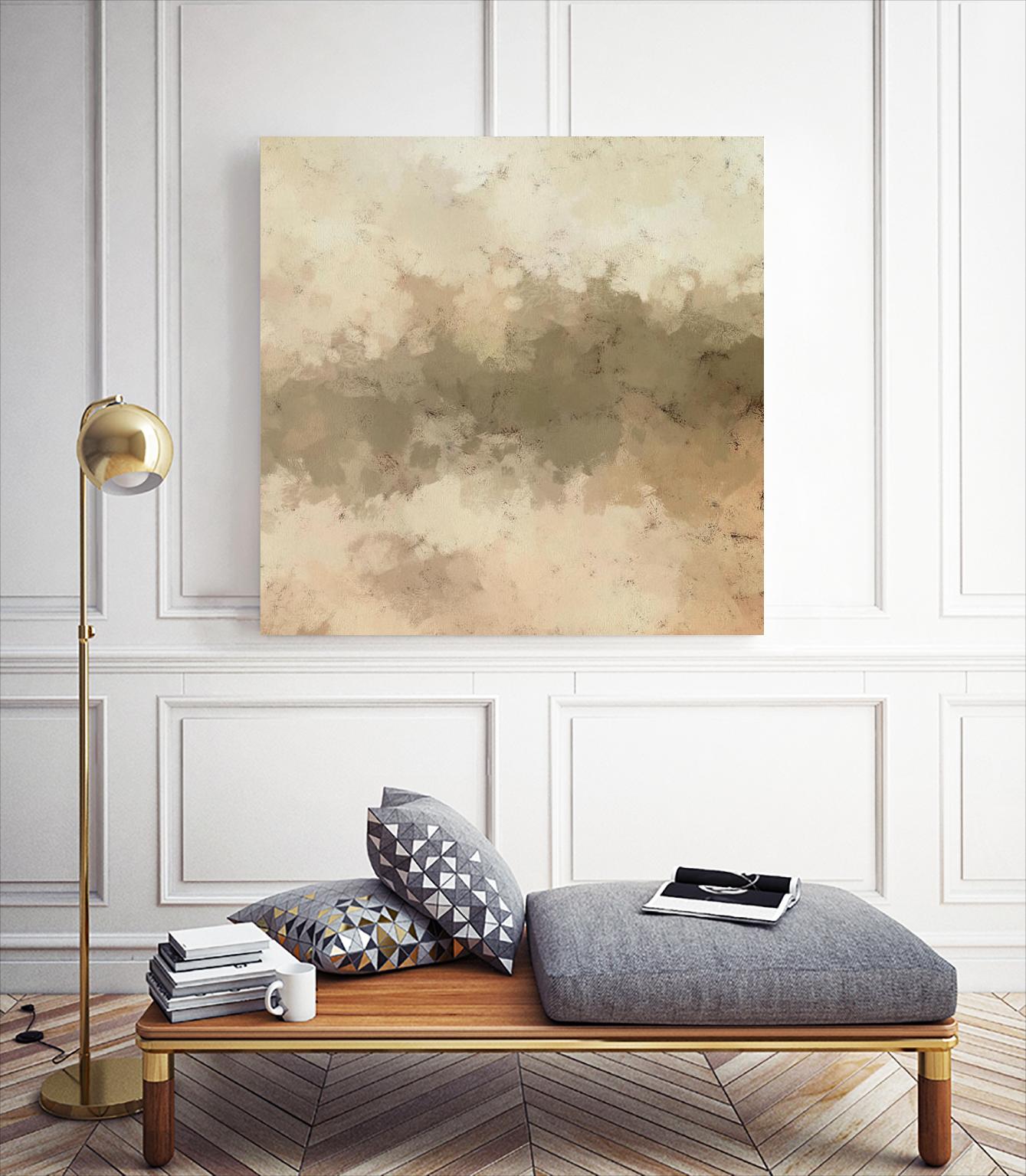 Freeform I by Alonzo Saunders on GIANT ART - beige abstract abstract