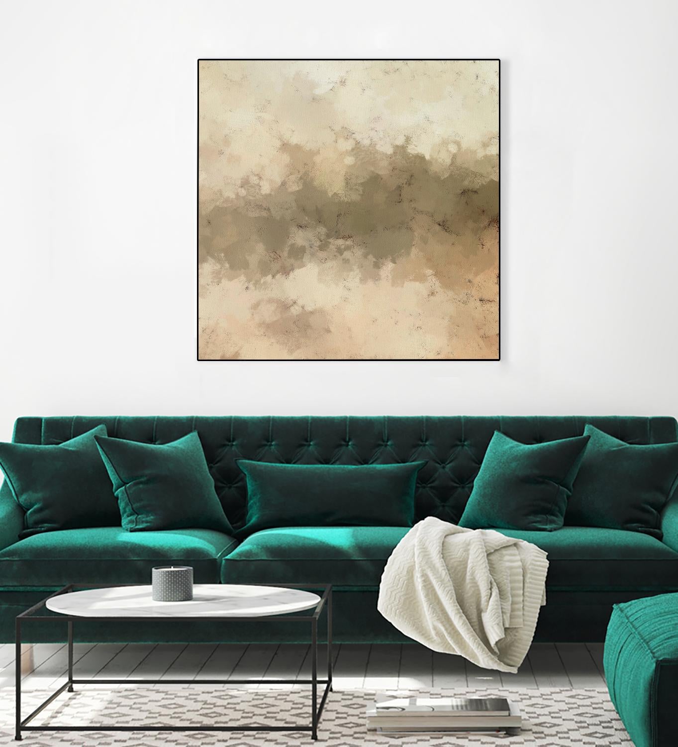 Freeform I by Alonzo Saunders on GIANT ART - beige abstract abstract