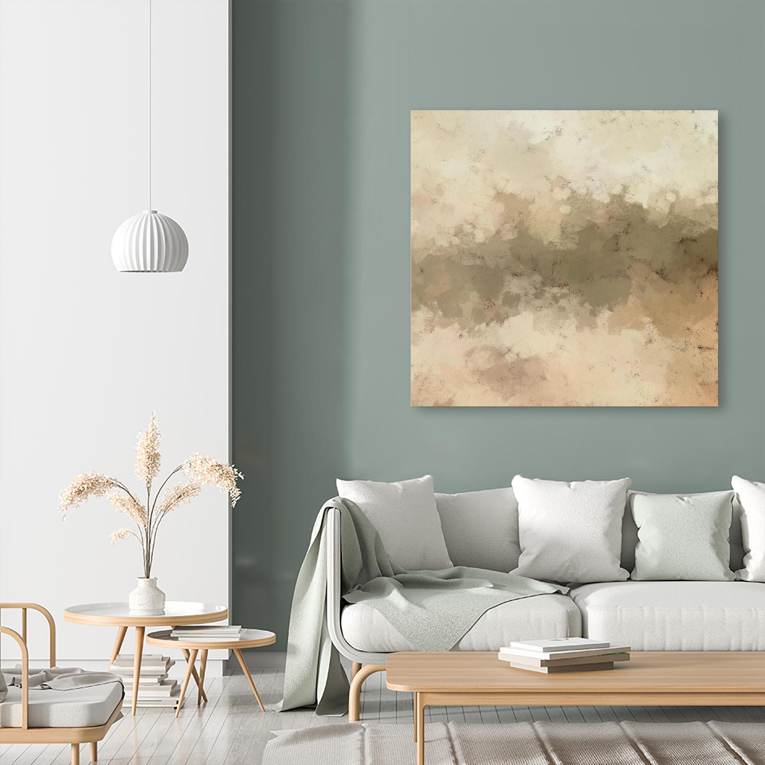 Freeform I by Alonzo Saunders on GIANT ART - beige abstract abstract