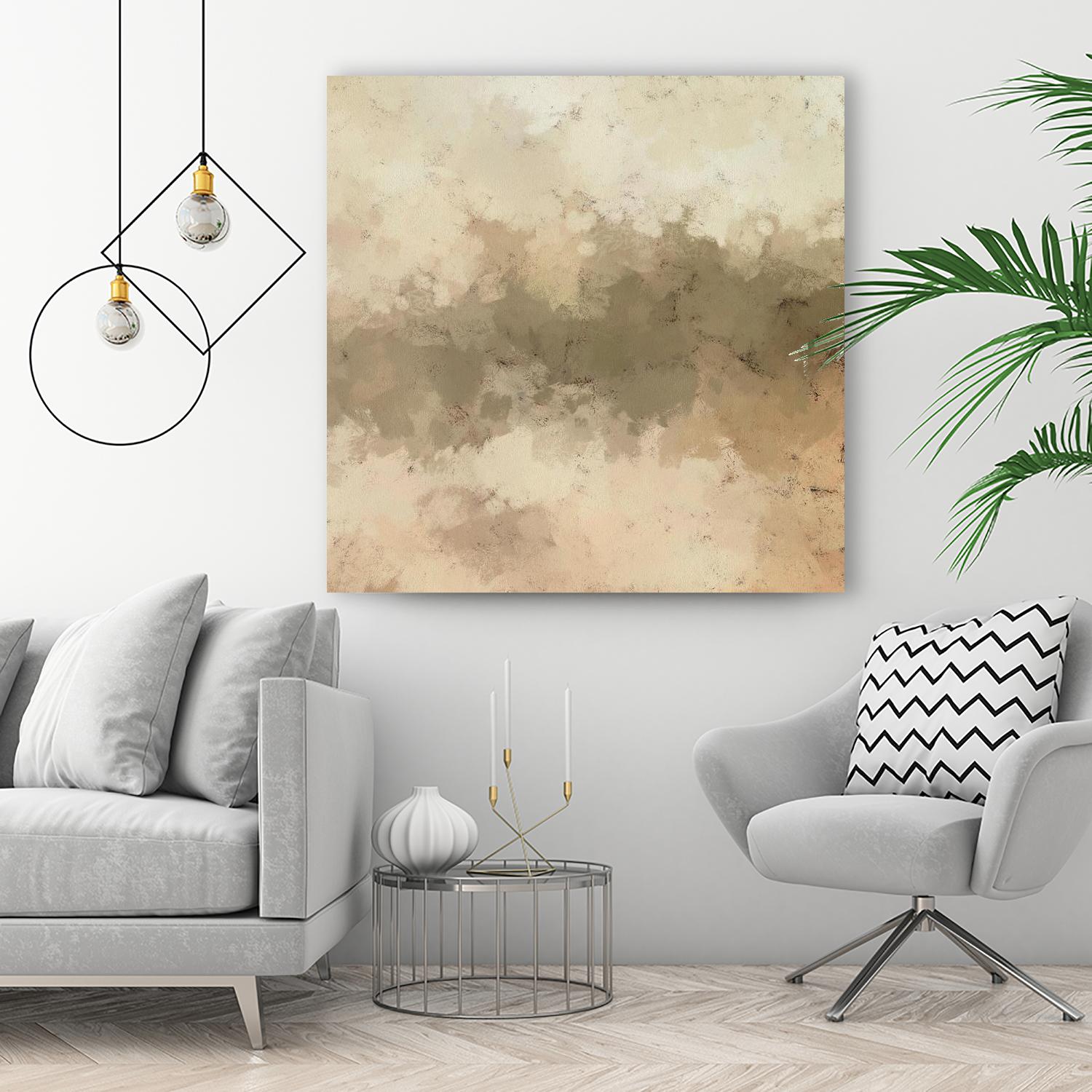 Freeform I by Alonzo Saunders on GIANT ART - beige abstract abstract