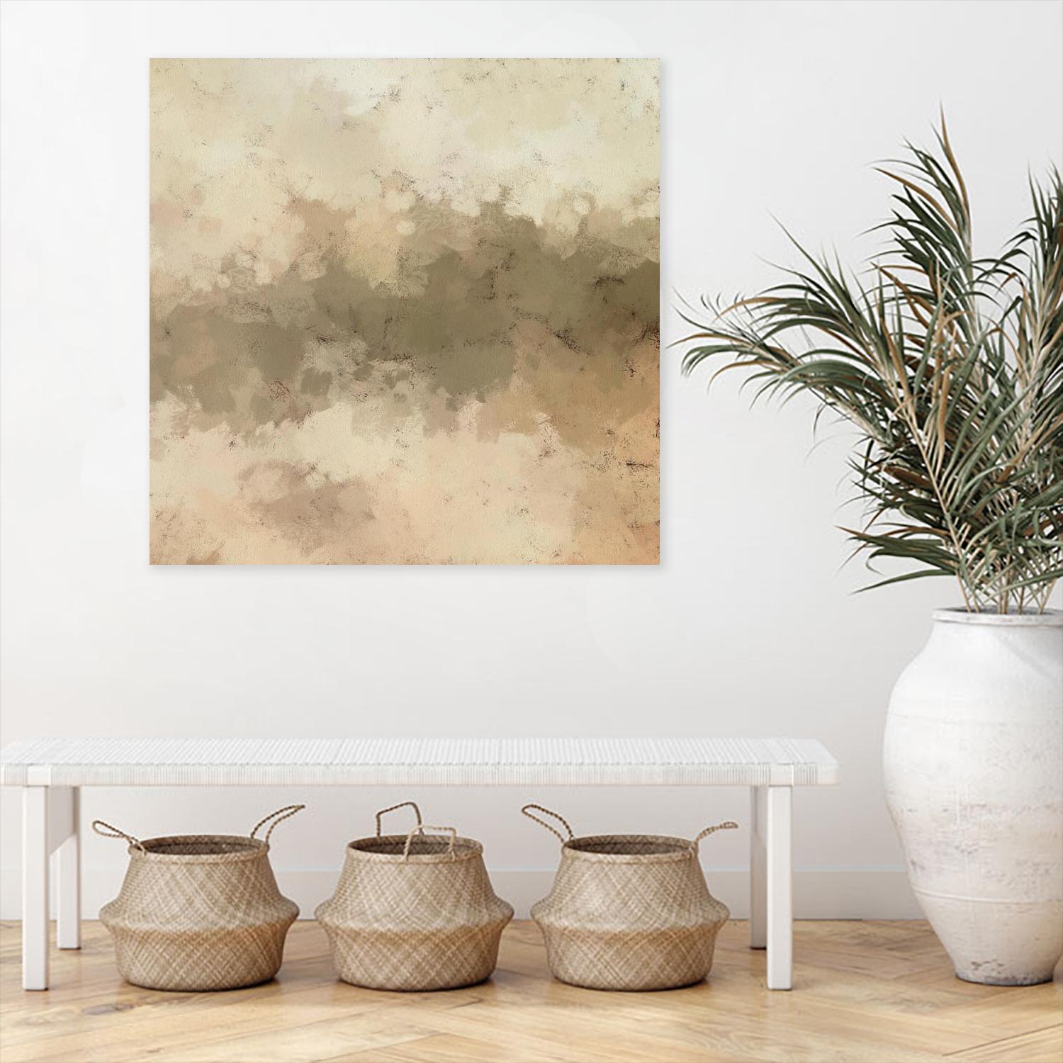 Freeform I by Alonzo Saunders on GIANT ART - beige abstract abstract