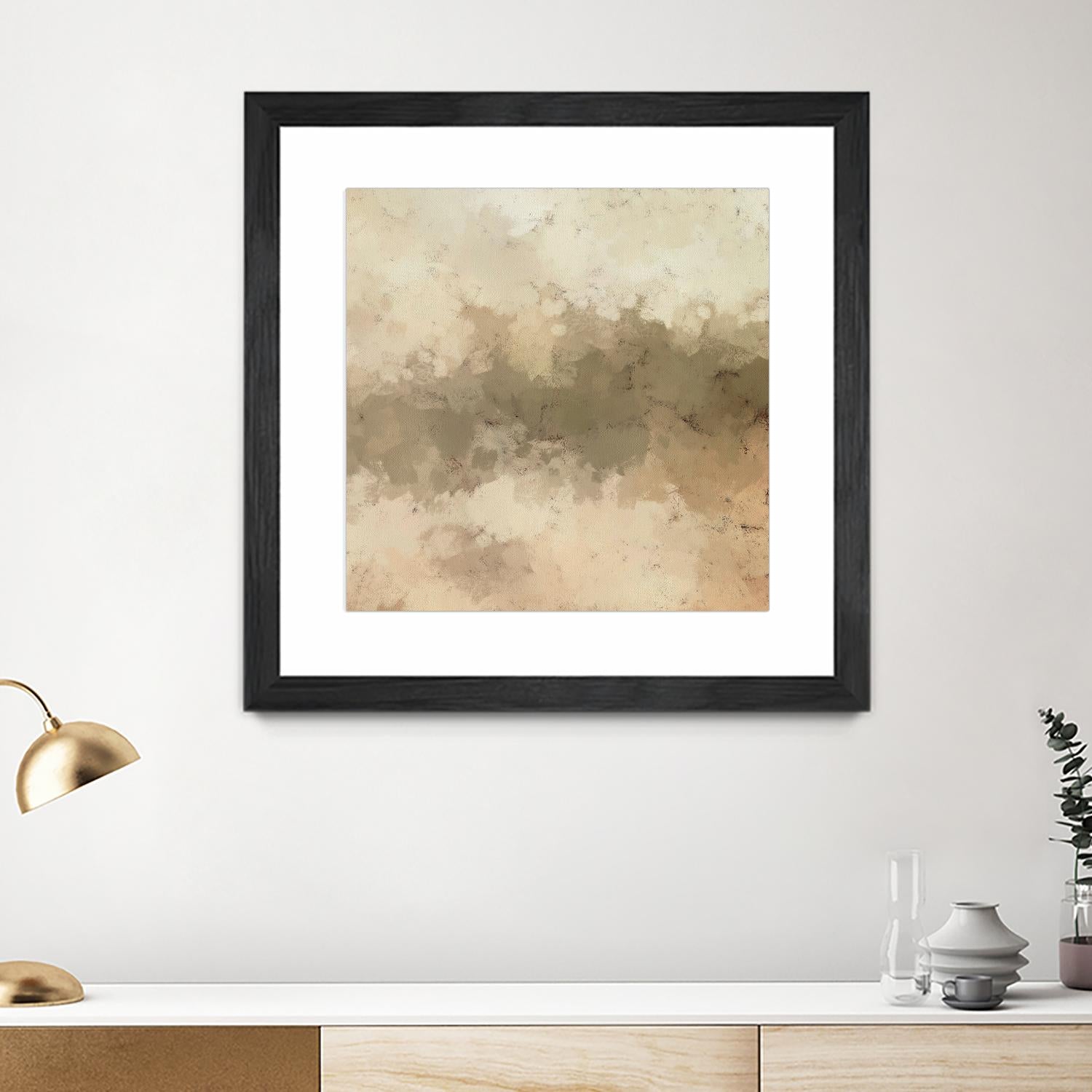 Freeform I by Alonzo Saunders on GIANT ART - beige abstract abstract