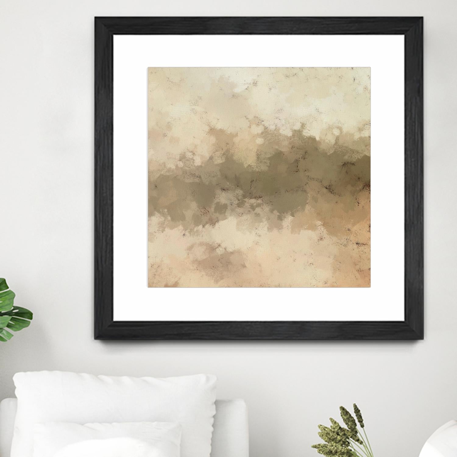 Freeform I by Alonzo Saunders on GIANT ART - beige abstract abstract