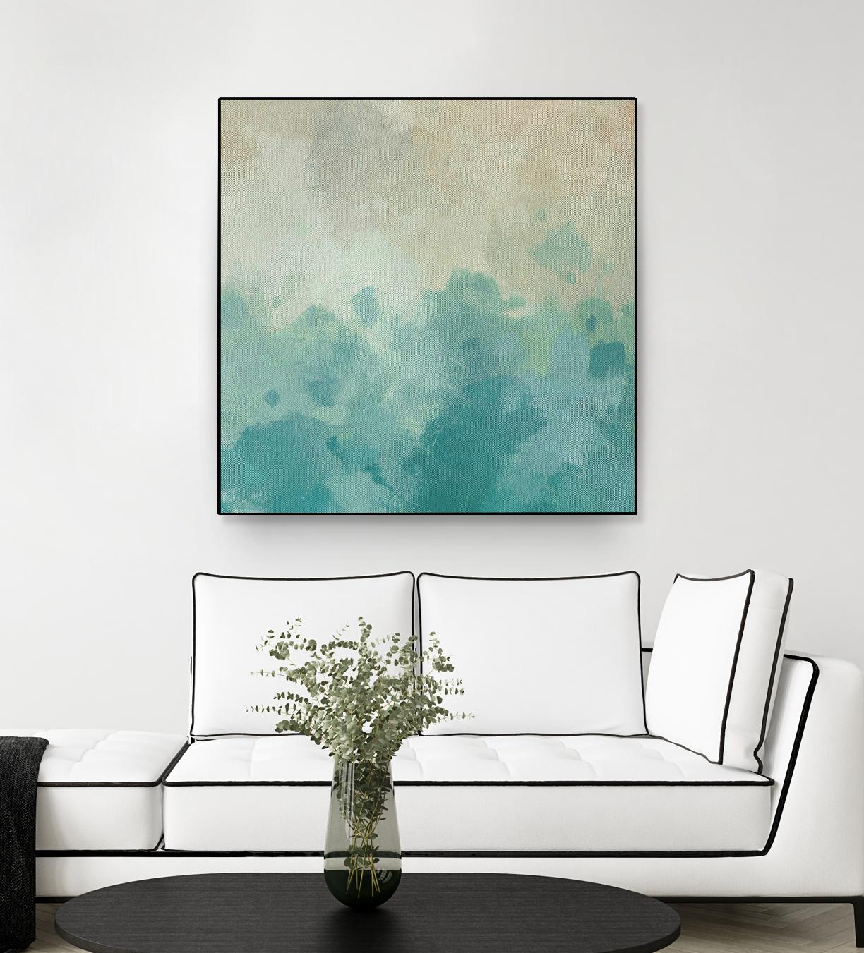 Summer's Calm I by Alonzo Saunders on GIANT ART - beige abstract abstract