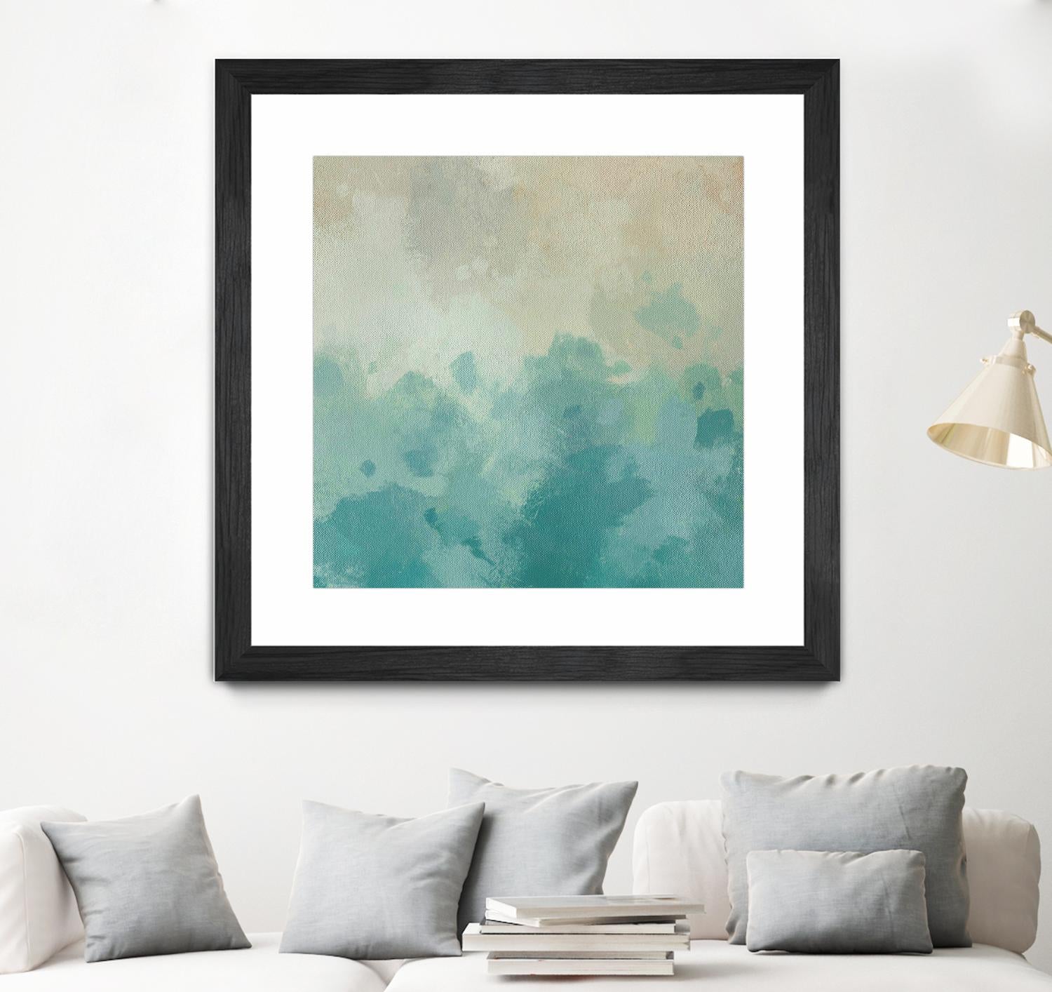 Summer's Calm I by Alonzo Saunders on GIANT ART - beige abstract abstract