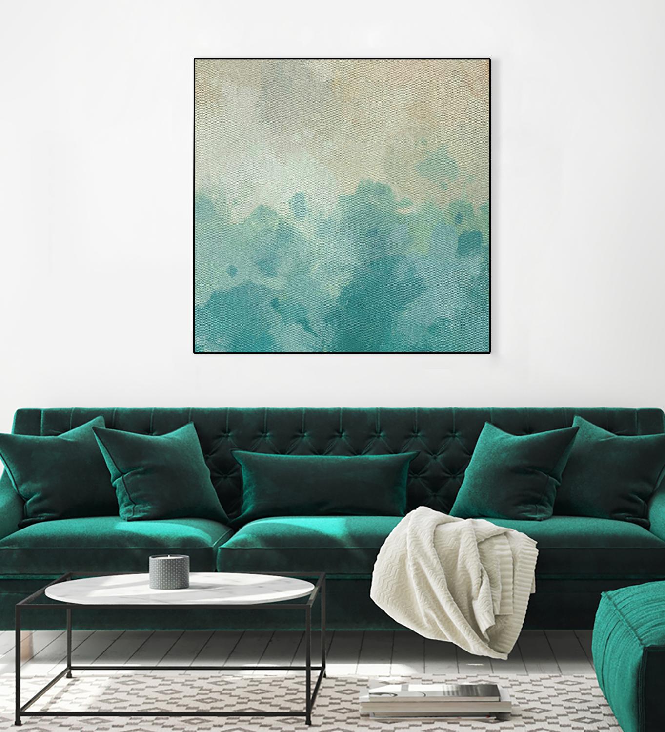 Summer's Calm I by Alonzo Saunders on GIANT ART - beige abstract abstract