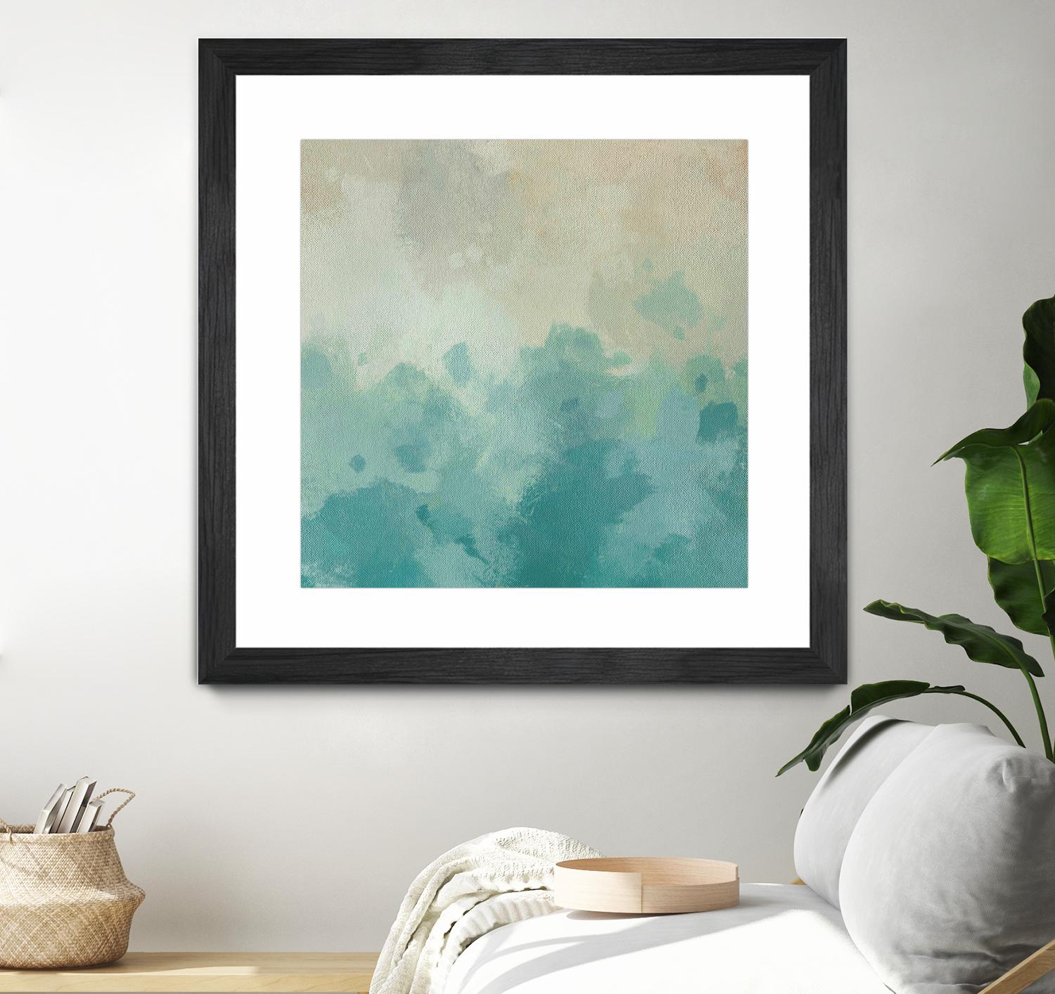 Summer's Calm I by Alonzo Saunders on GIANT ART - beige abstract abstract