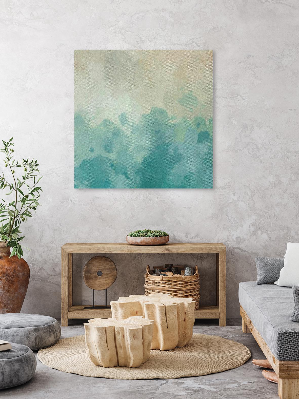 Summer's Calm I by Alonzo Saunders on GIANT ART - beige abstract abstract