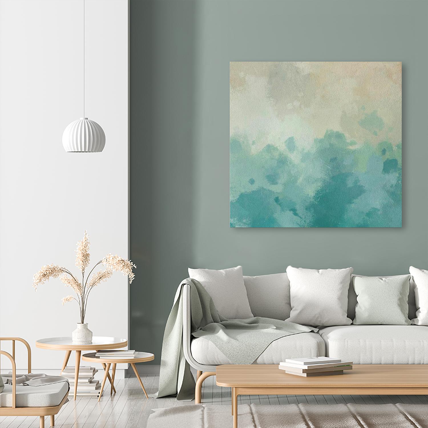 Summer's Calm I by Alonzo Saunders on GIANT ART - beige abstract abstract