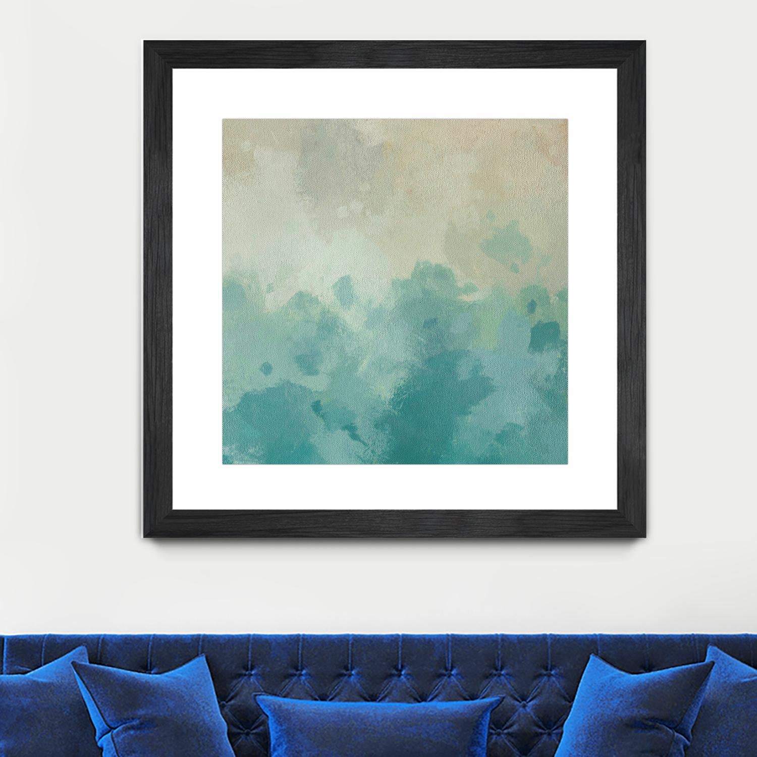 Summer's Calm I by Alonzo Saunders on GIANT ART - beige abstract abstract