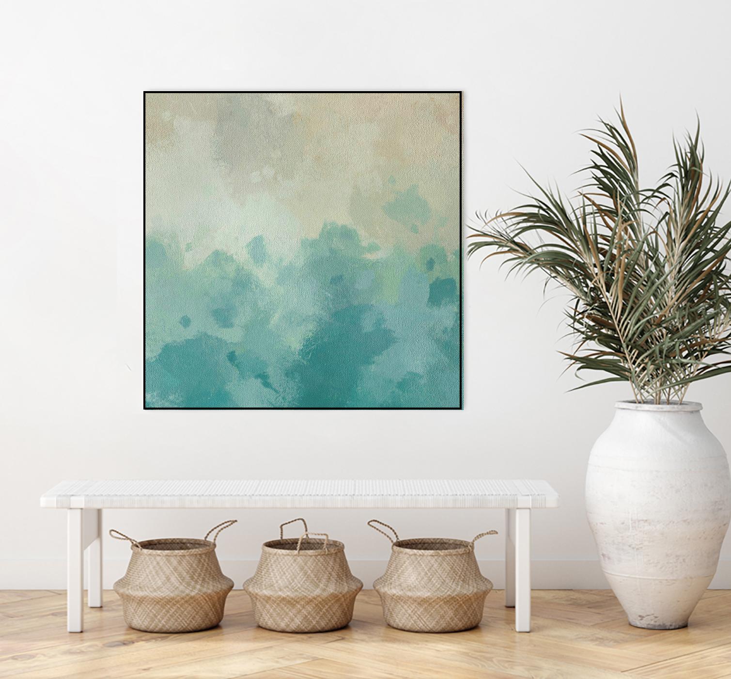 Summer's Calm I by Alonzo Saunders on GIANT ART - beige abstract abstract