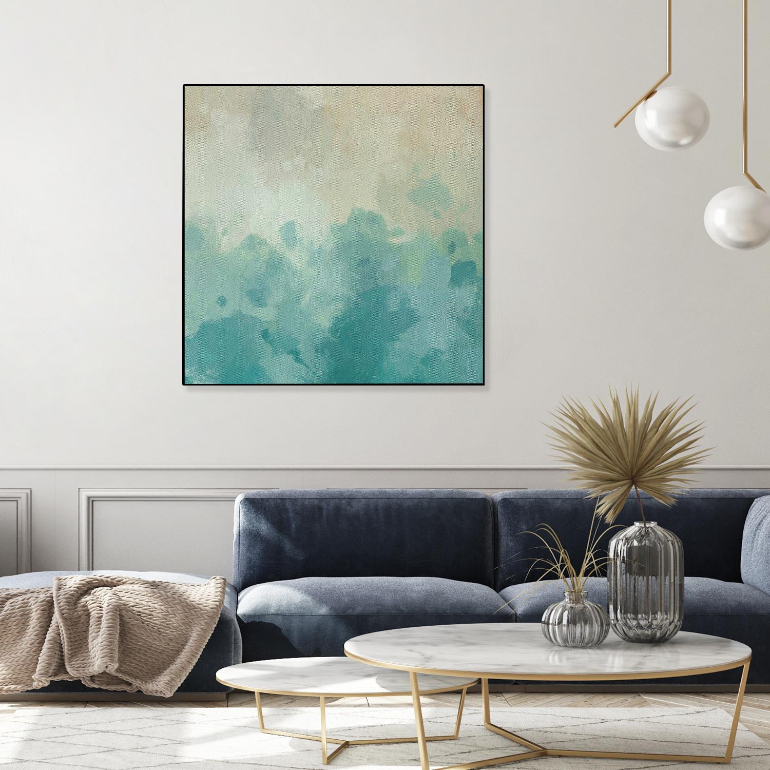 Summer's Calm I by Alonzo Saunders on GIANT ART - beige abstract abstract