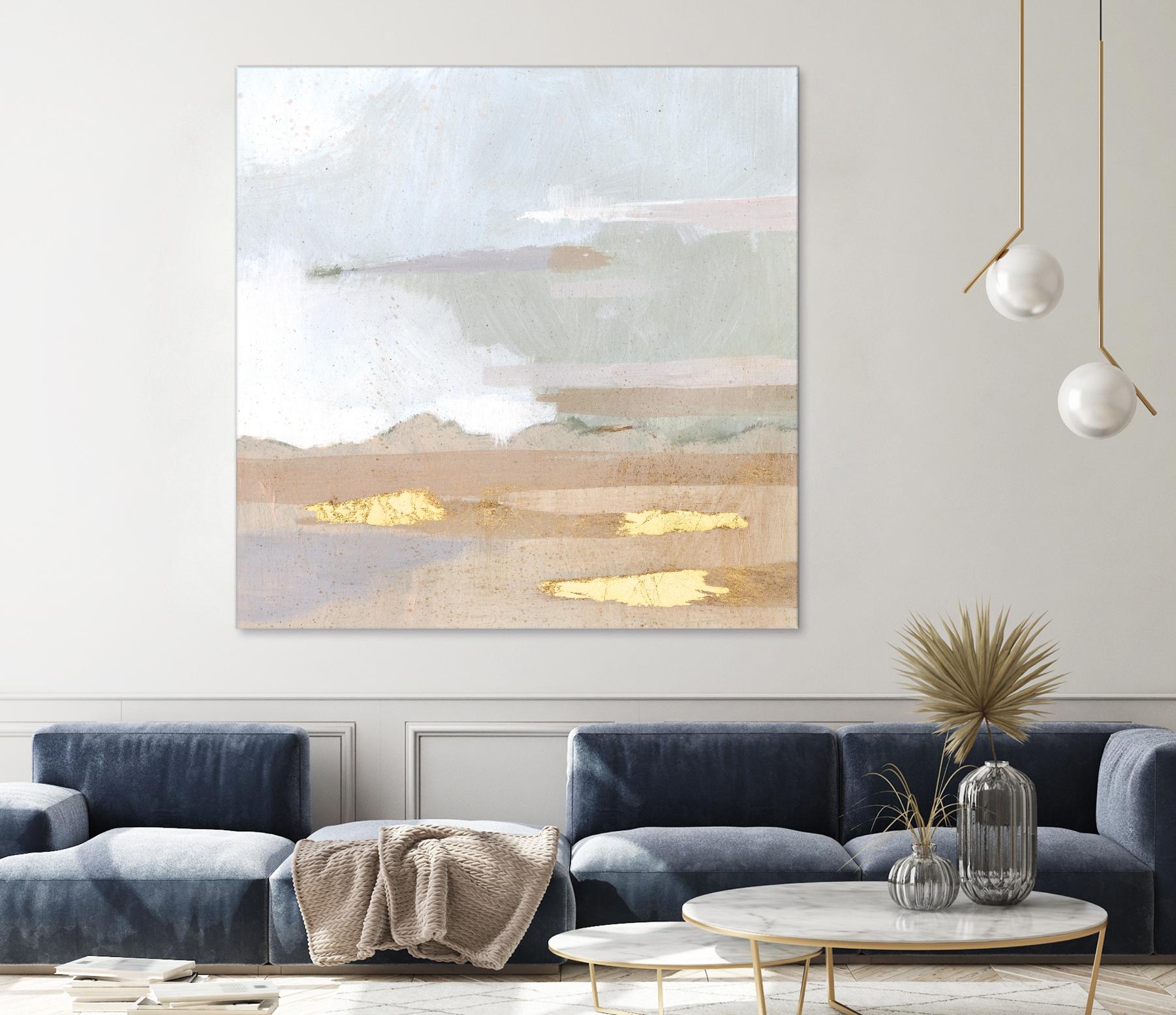 Abstract Coastland I by Victoria Borges on GIANT ART - gold landscapes & seascapes abstract