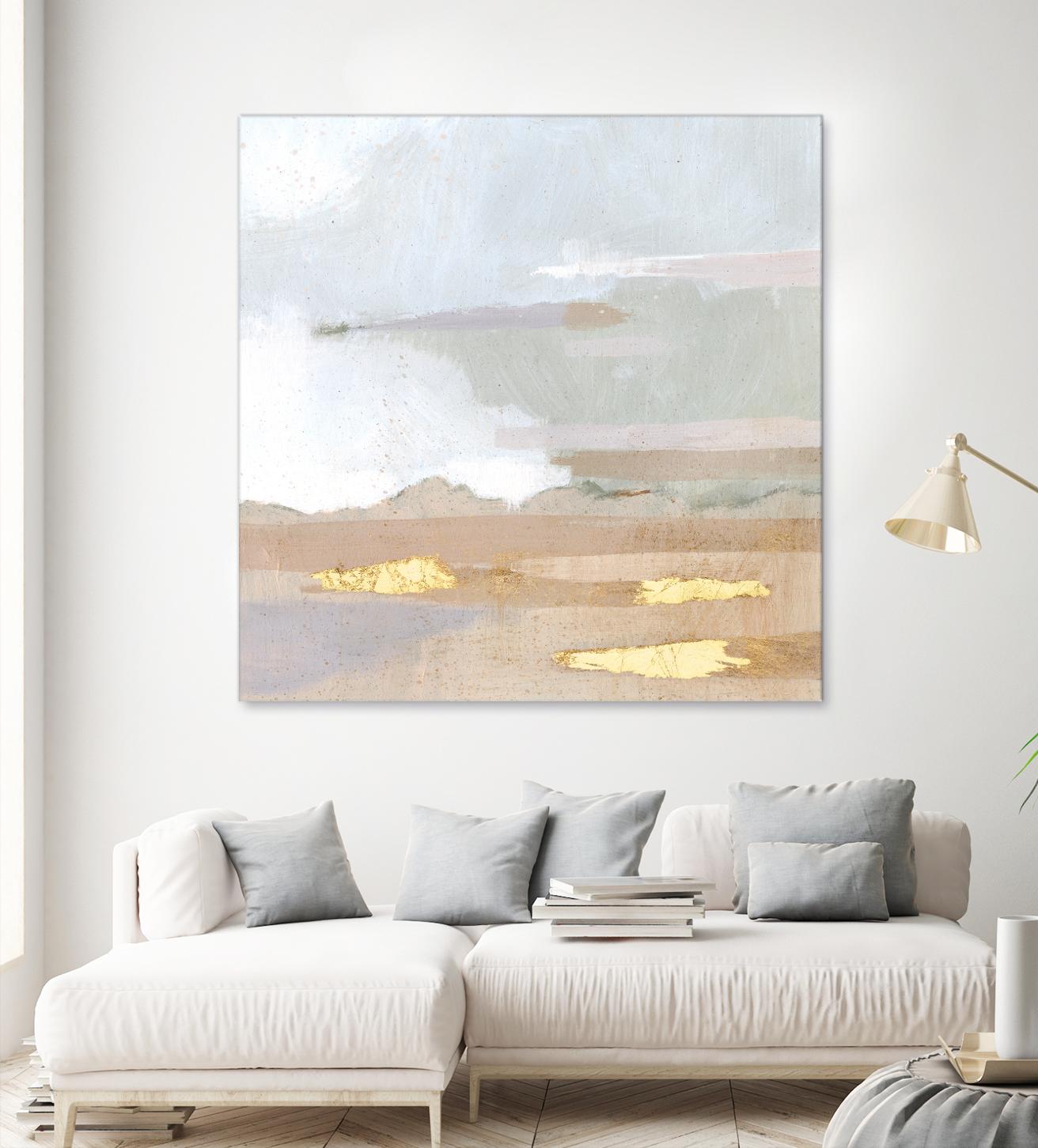 Abstract Coastland I by Victoria Borges on GIANT ART - gold landscapes & seascapes abstract