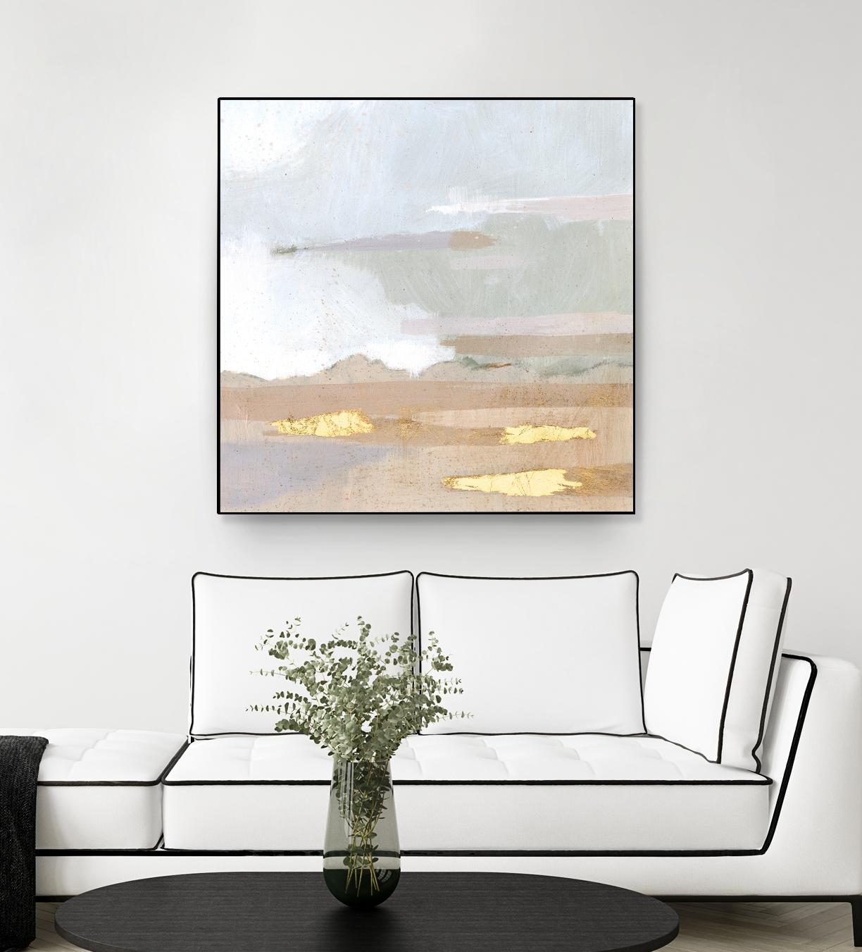 Abstract Coastland I by Victoria Borges on GIANT ART - gold landscapes & seascapes abstract