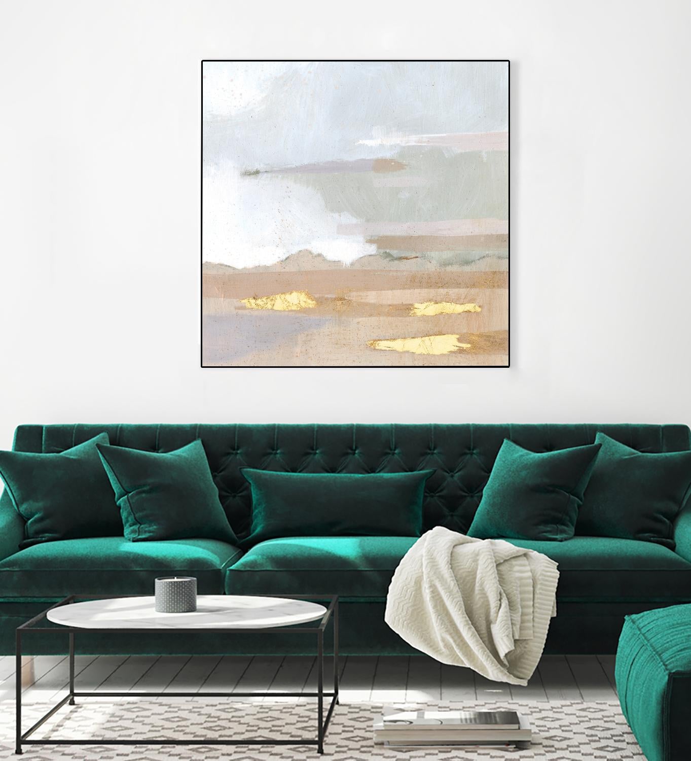 Abstract Coastland I by Victoria Borges on GIANT ART - gold landscapes & seascapes abstract