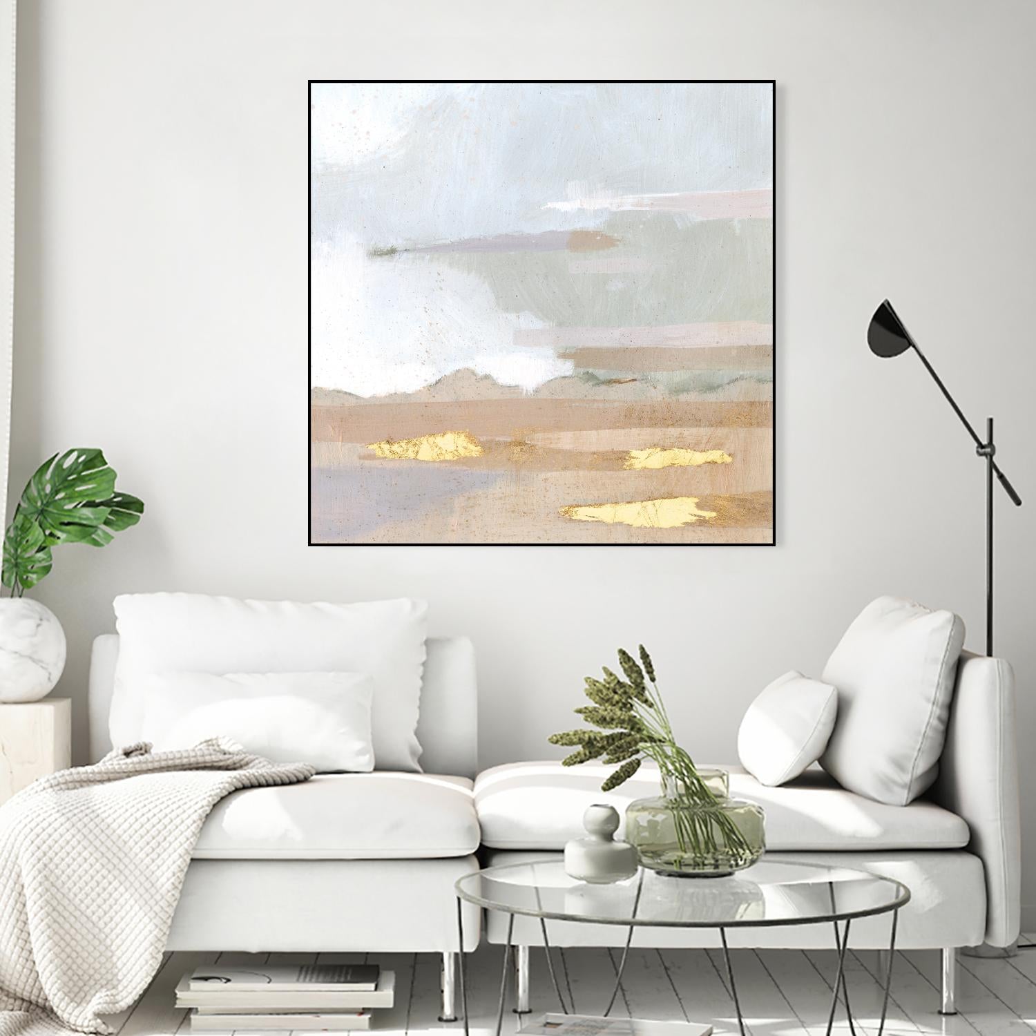 Abstract Coastland I by Victoria Borges on GIANT ART - gold landscapes & seascapes abstract