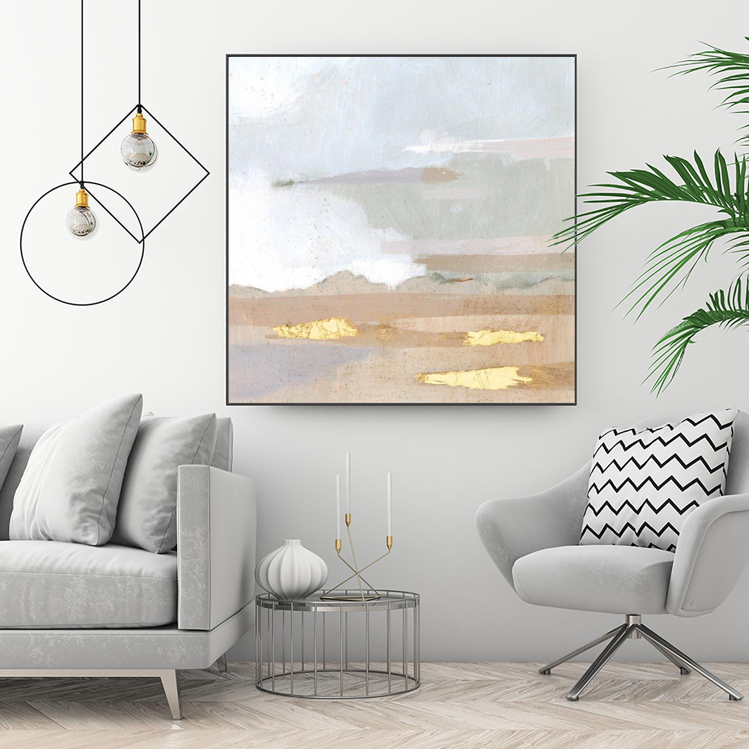 Abstract Coastland I by Victoria Borges on GIANT ART - gold landscapes & seascapes abstract