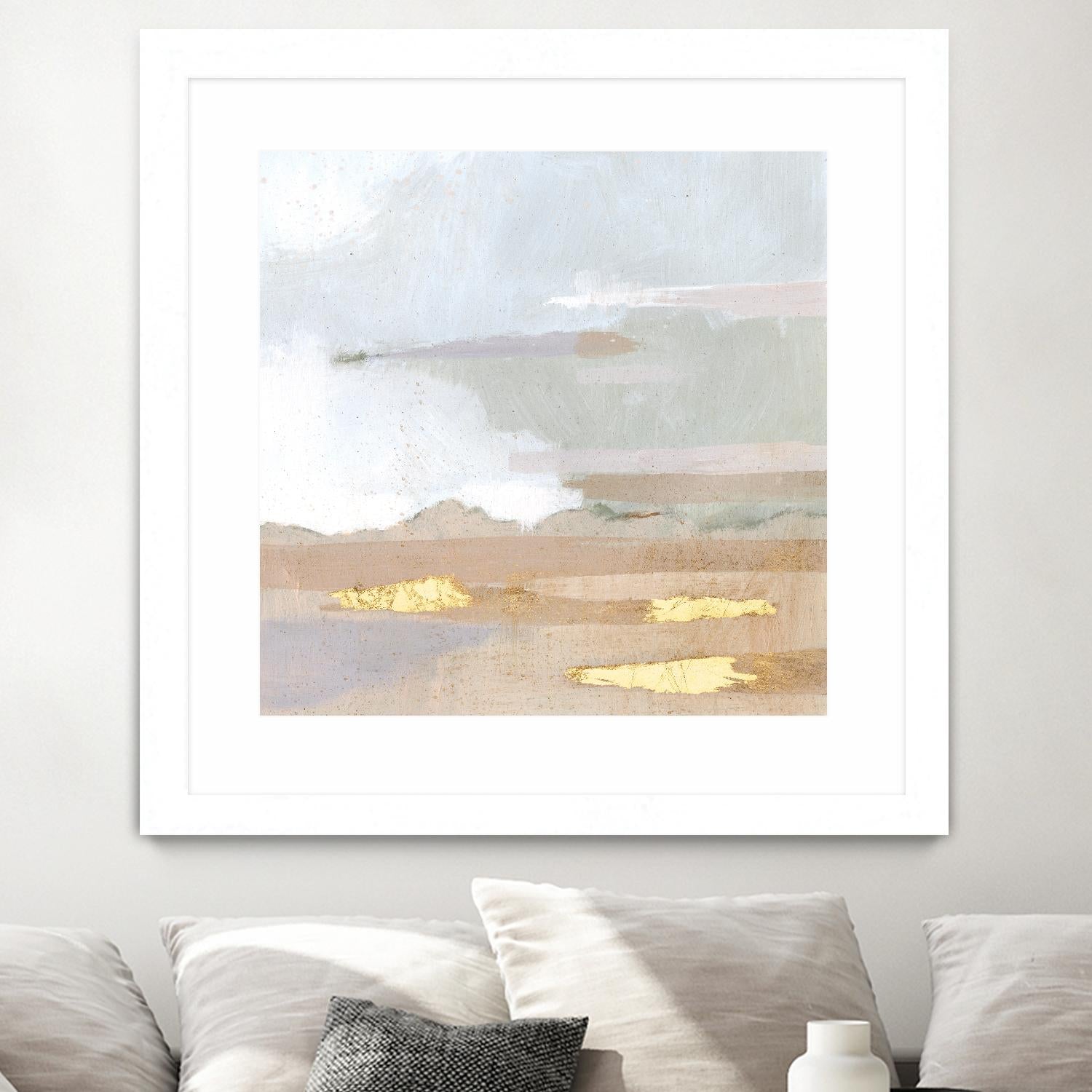 Abstract Coastland I by Victoria Borges on GIANT ART - gold landscapes & seascapes abstract