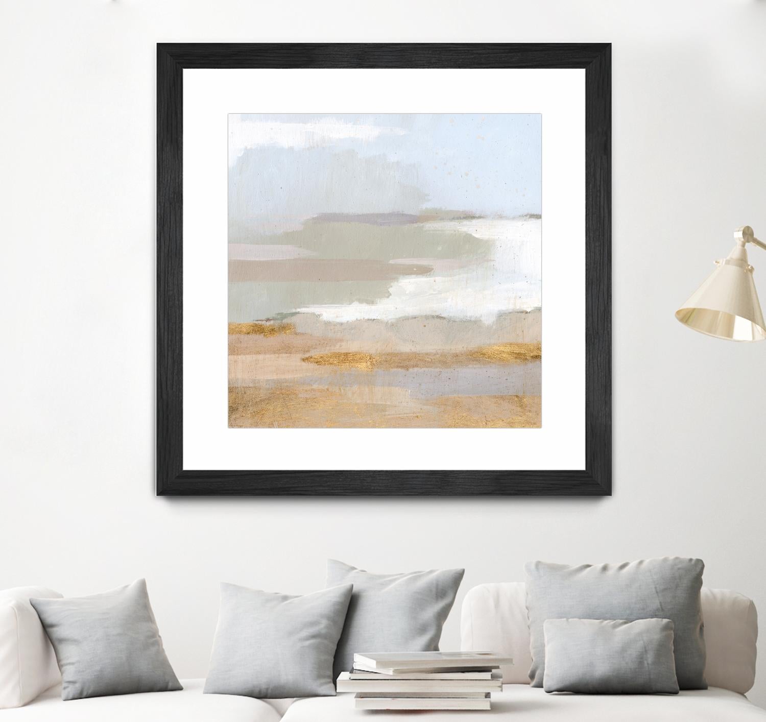 Abstract Coastland II by Victoria Borges on GIANT ART - gold landscapes & seascapes abstract