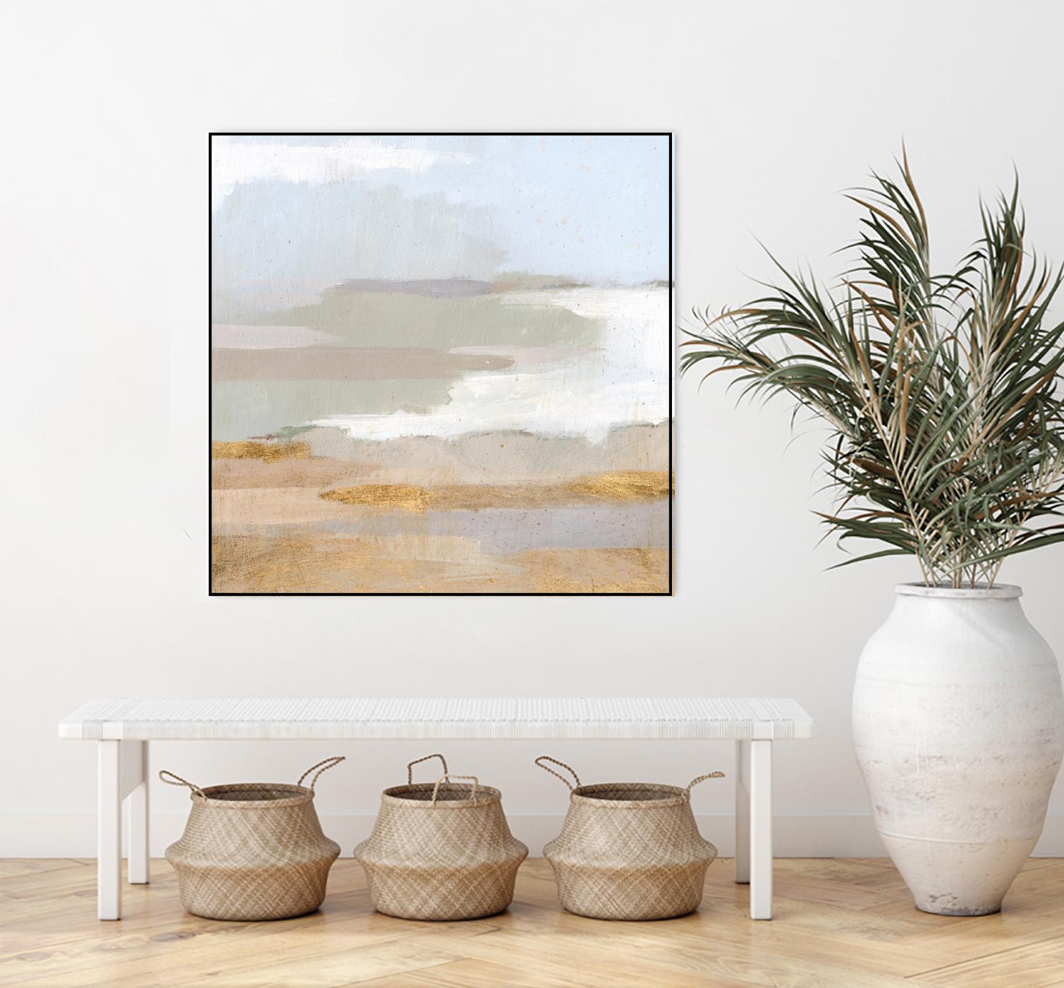 Abstract Coastland II by Victoria Borges on GIANT ART - gold landscapes & seascapes abstract