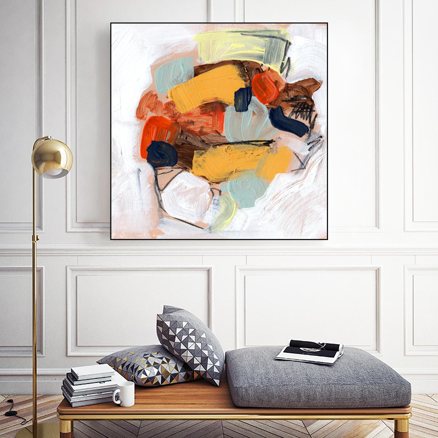 Lunchbox I by Jennifer Parker on GIANT ART - red abstract abstract