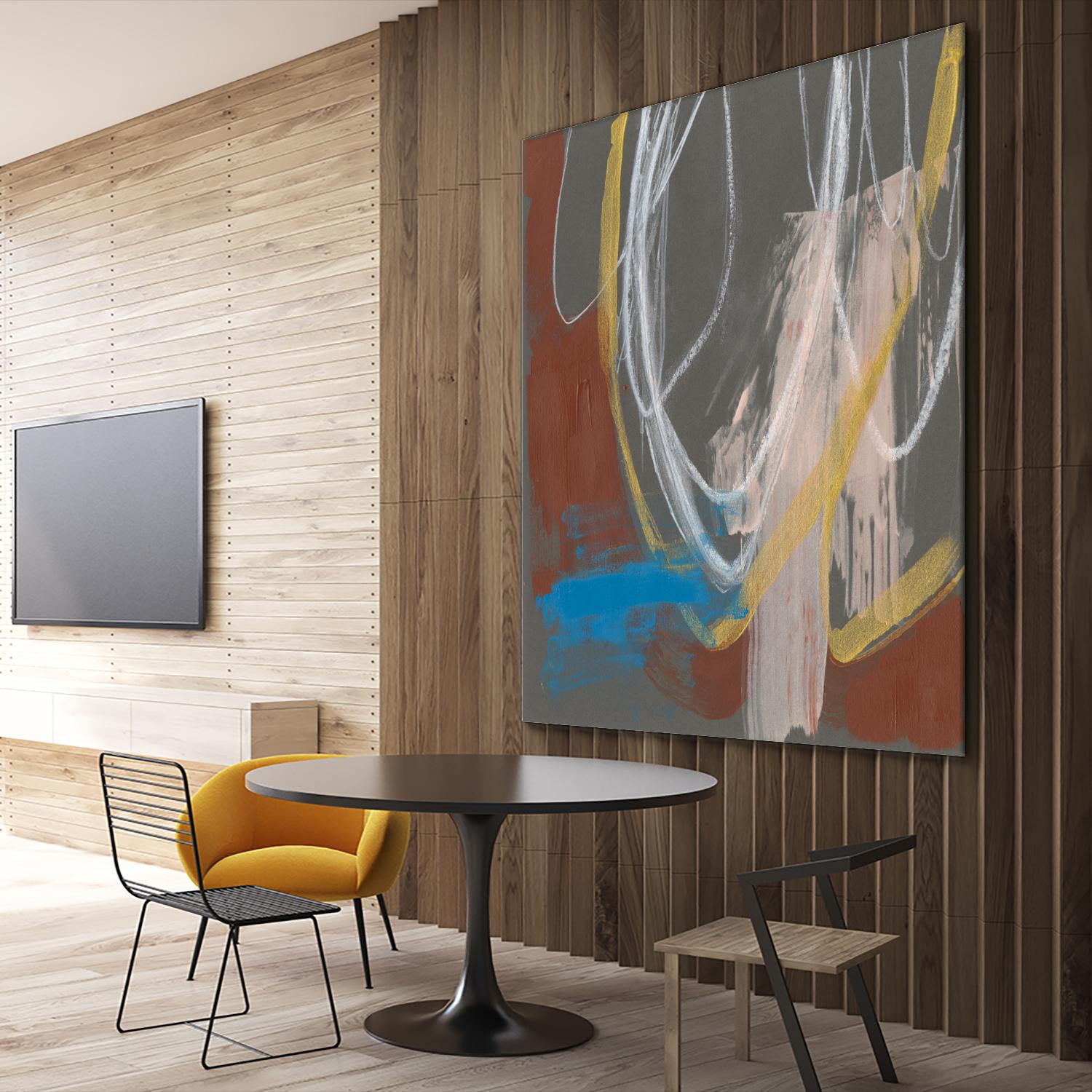 Re-Directed I by Jennifer Goldberger on GIANT ART - red abstract abstract