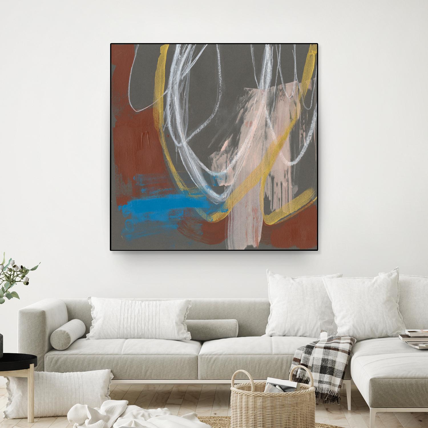 Re-Directed I by Jennifer Goldberger on GIANT ART - red abstract abstract