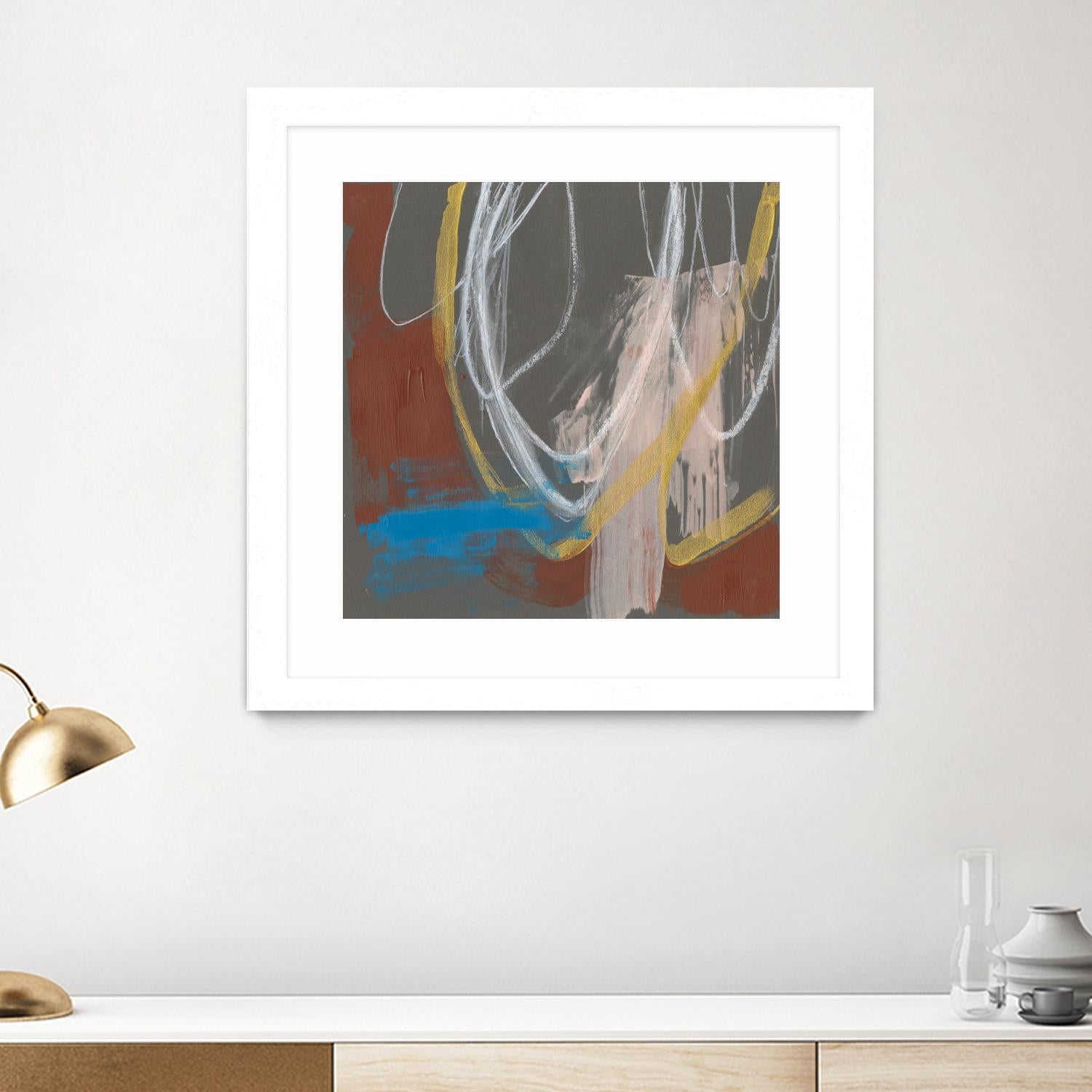 Re-Directed I by Jennifer Goldberger on GIANT ART - red abstract abstract