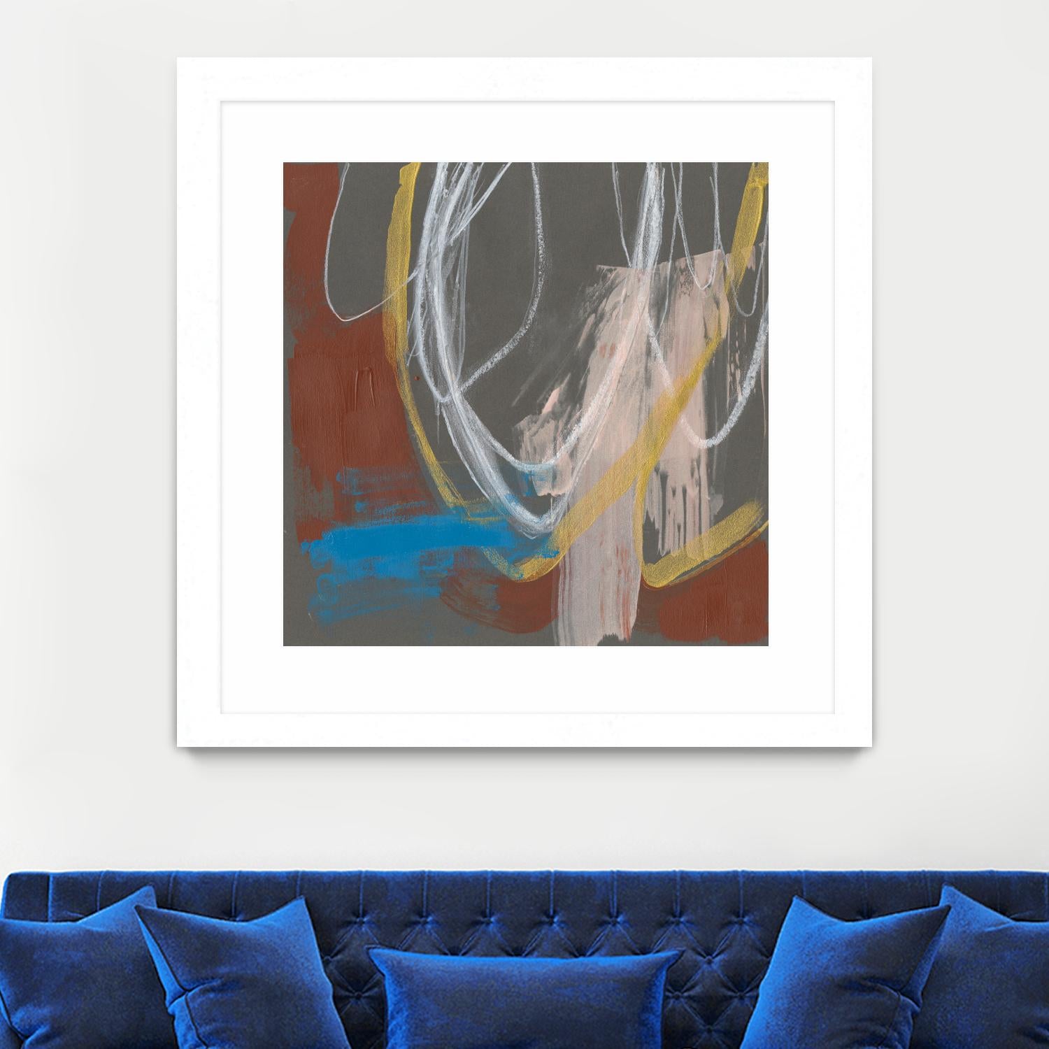 Re-Directed I by Jennifer Goldberger on GIANT ART - red abstract abstract