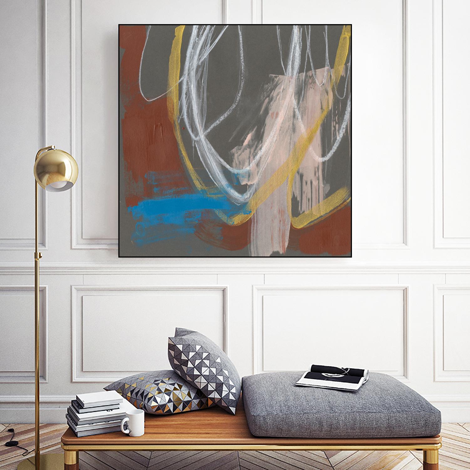 Re-Directed I by Jennifer Goldberger on GIANT ART - red abstract abstract