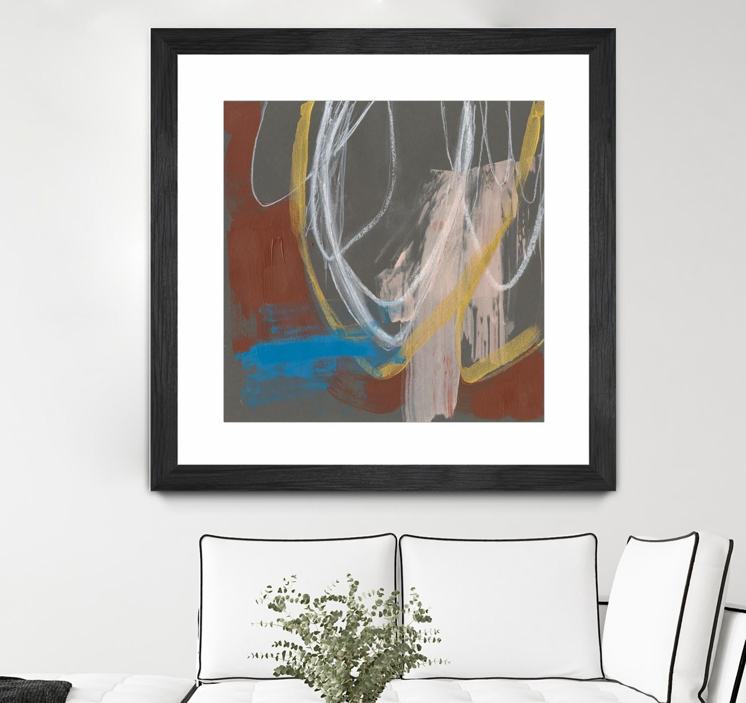 Re-Directed I by Jennifer Goldberger on GIANT ART - red abstract abstract