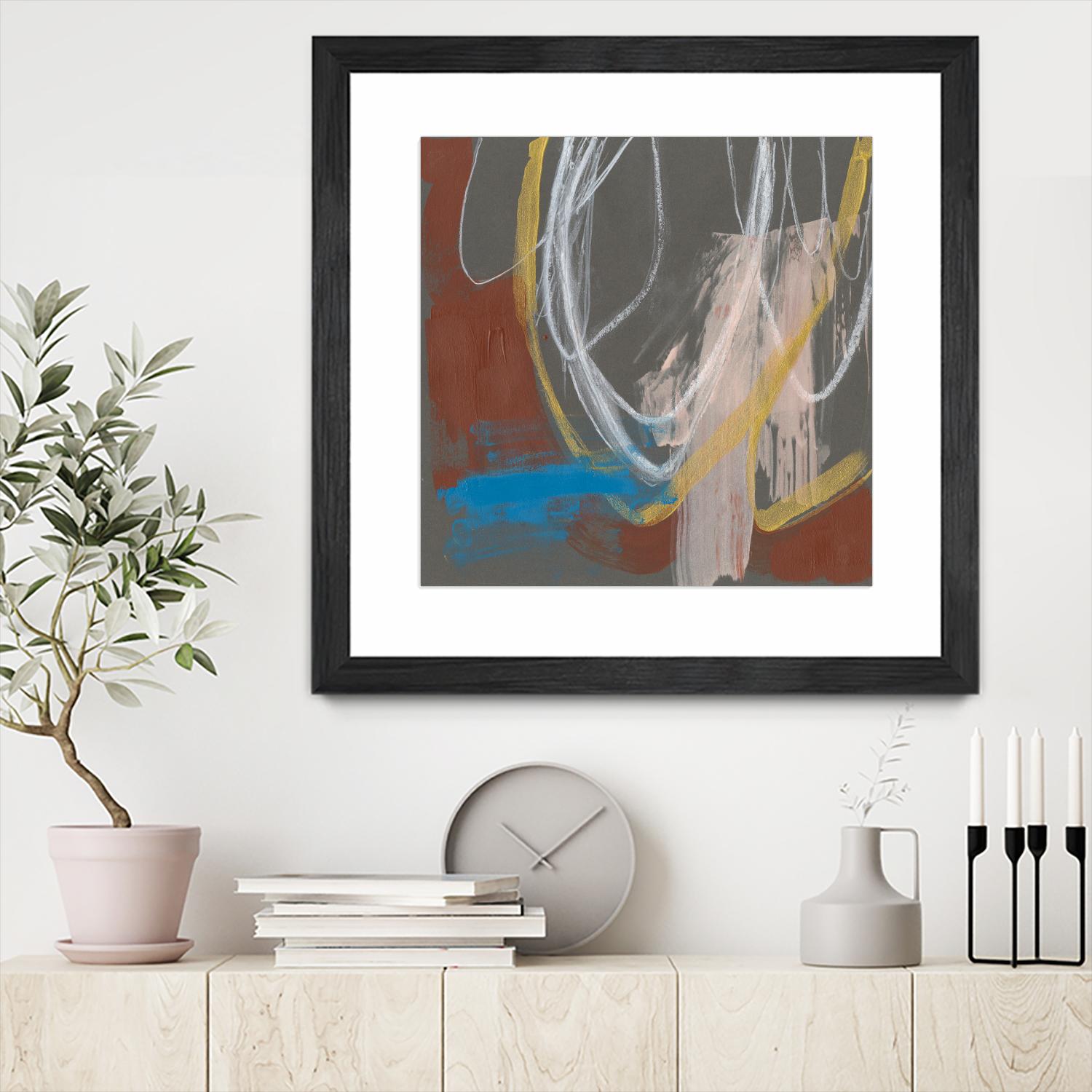 Re-Directed I by Jennifer Goldberger on GIANT ART - red abstract abstract