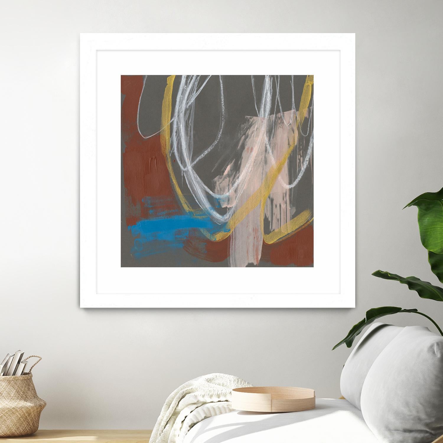 Re-Directed I by Jennifer Goldberger on GIANT ART - red abstract abstract