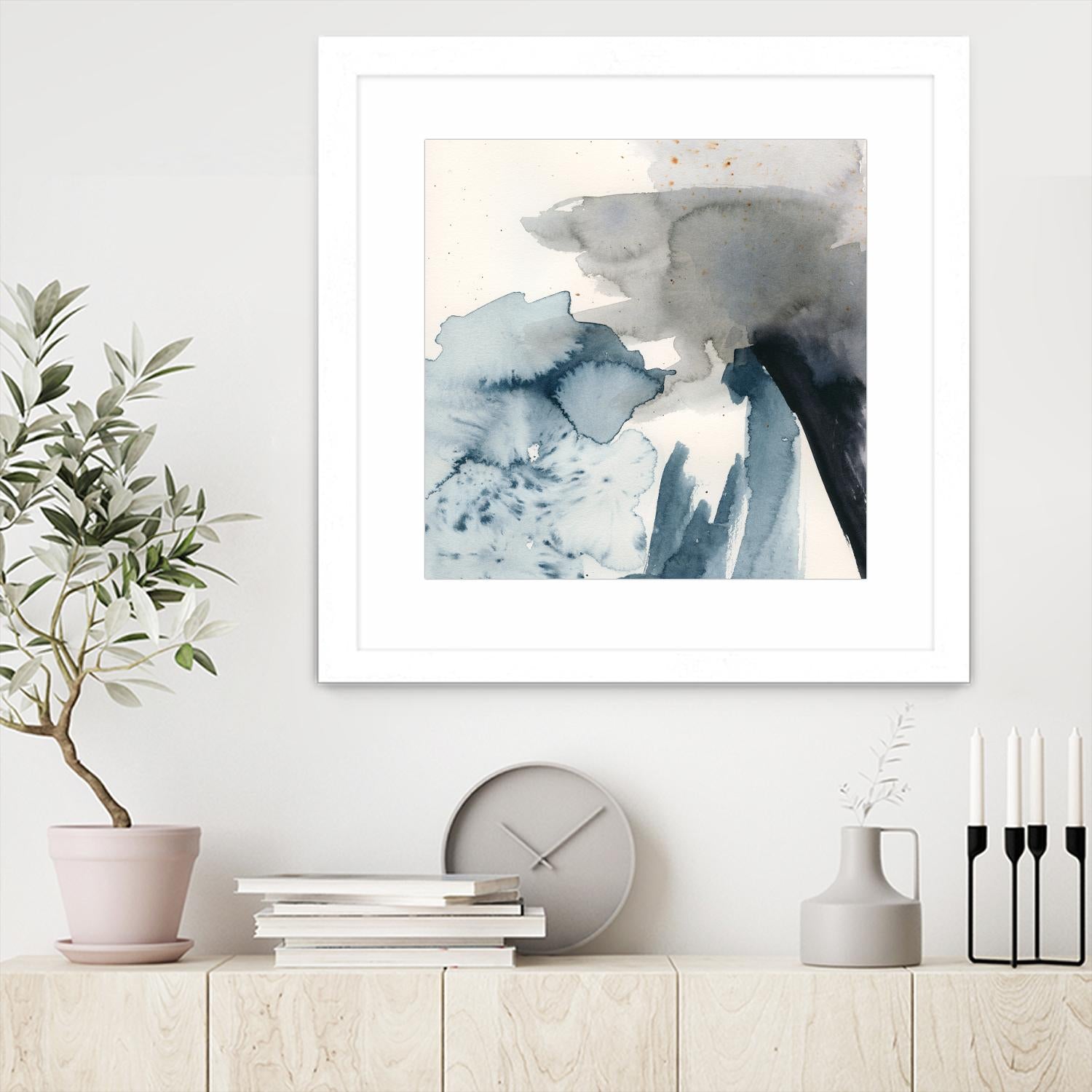 Winter Current III by Victoria Barnes on GIANT ART - blue abstract abstract