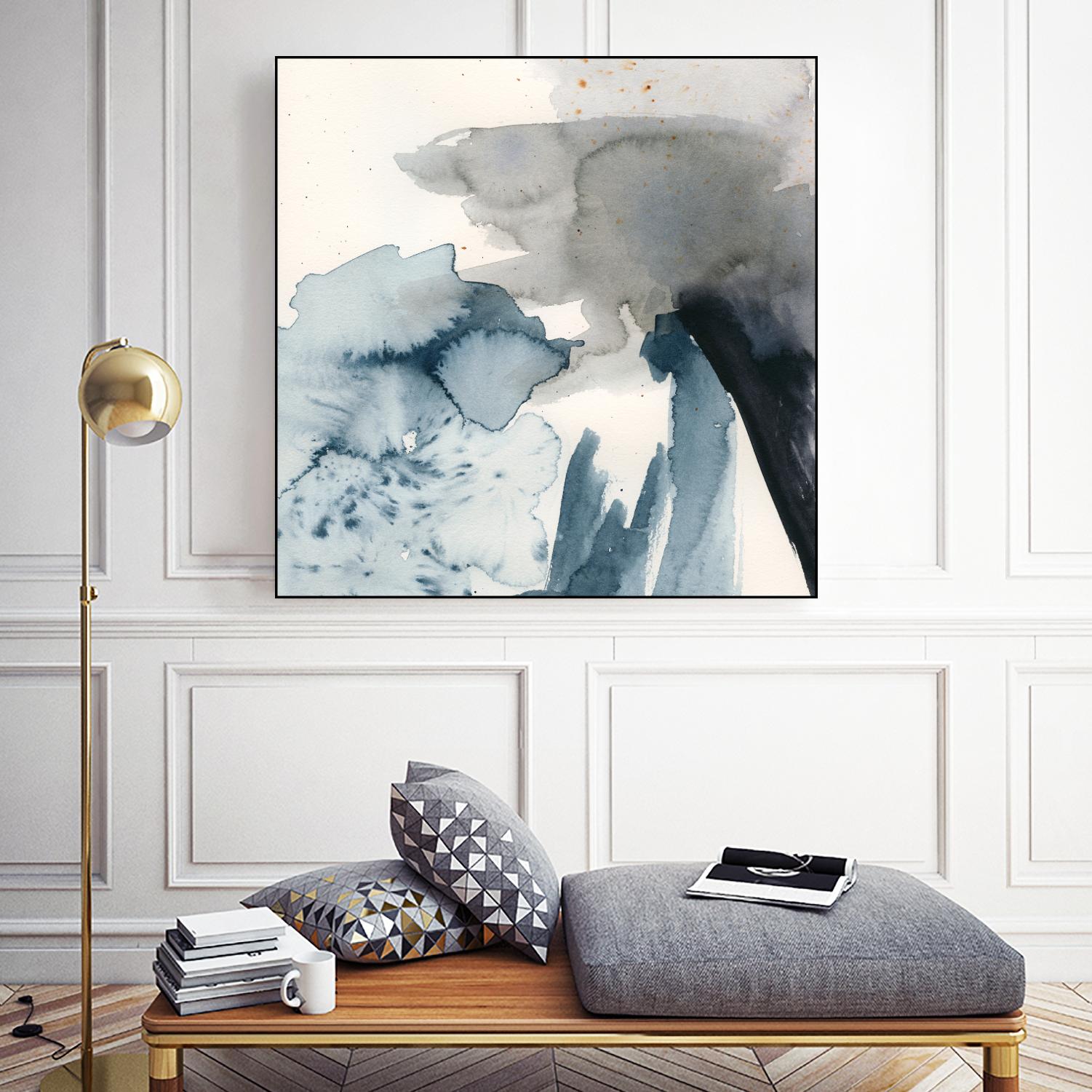 Winter Current III by Victoria Barnes on GIANT ART - blue abstract abstract