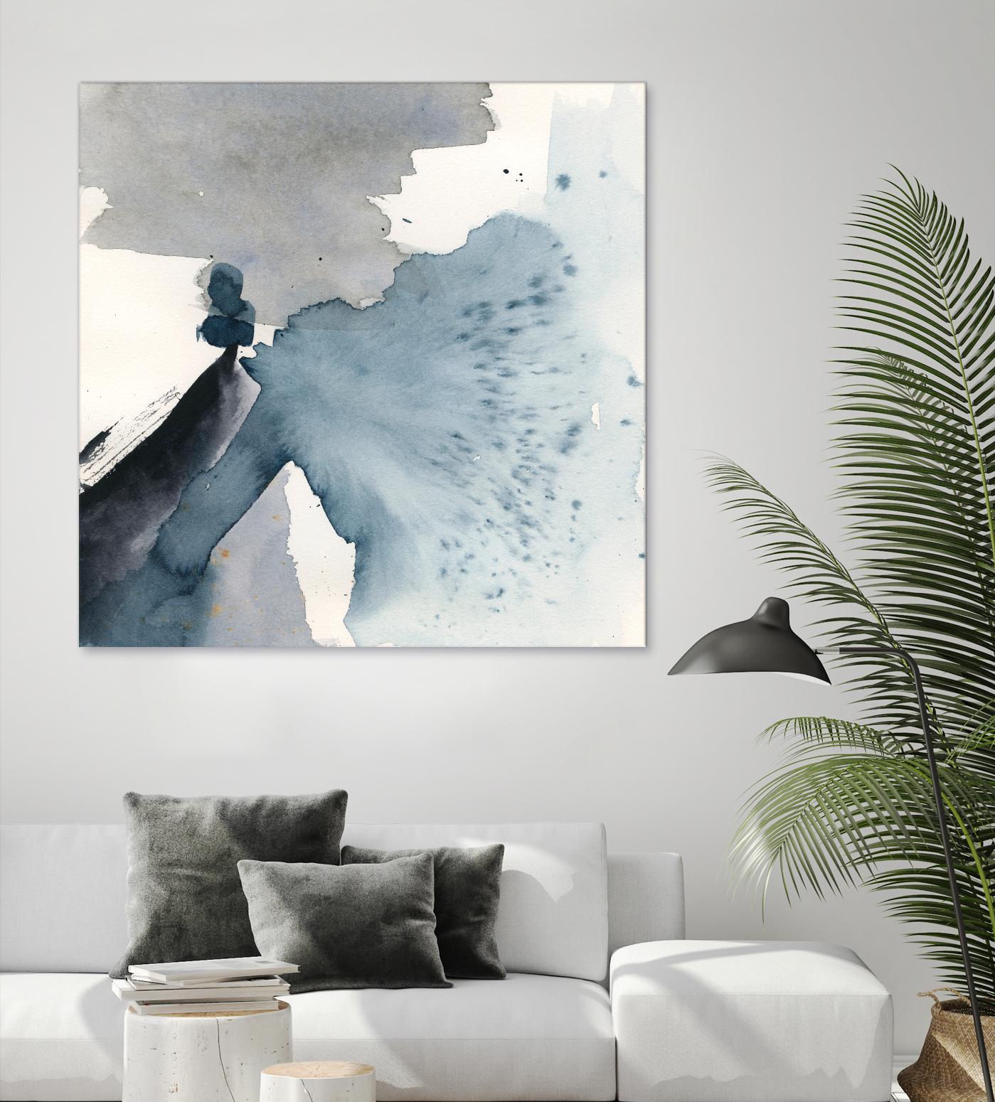 Winter Current IV by Victoria Barnes on GIANT ART - blue abstract abstract