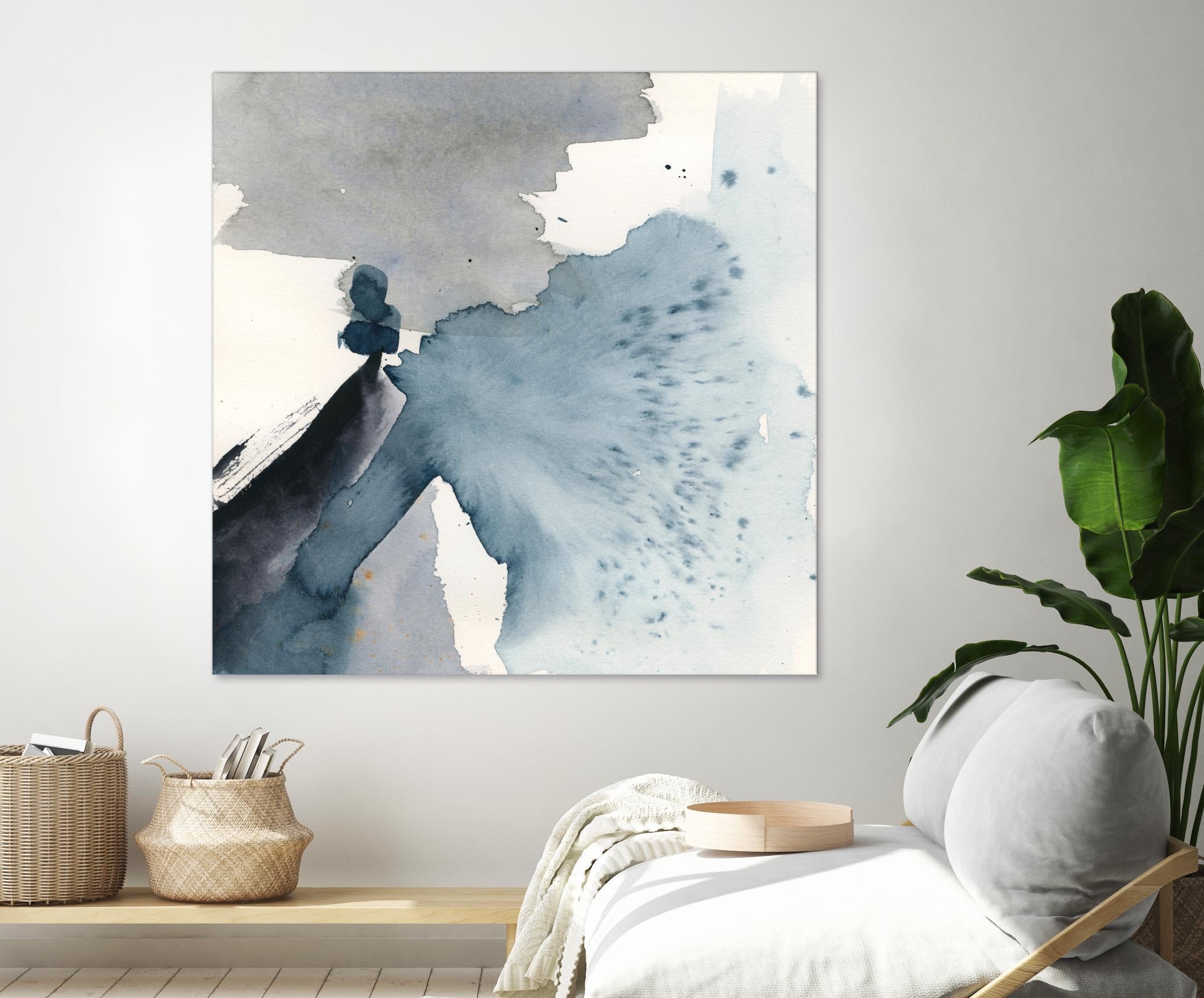 Winter Current IV by Victoria Barnes on GIANT ART - blue abstract abstract