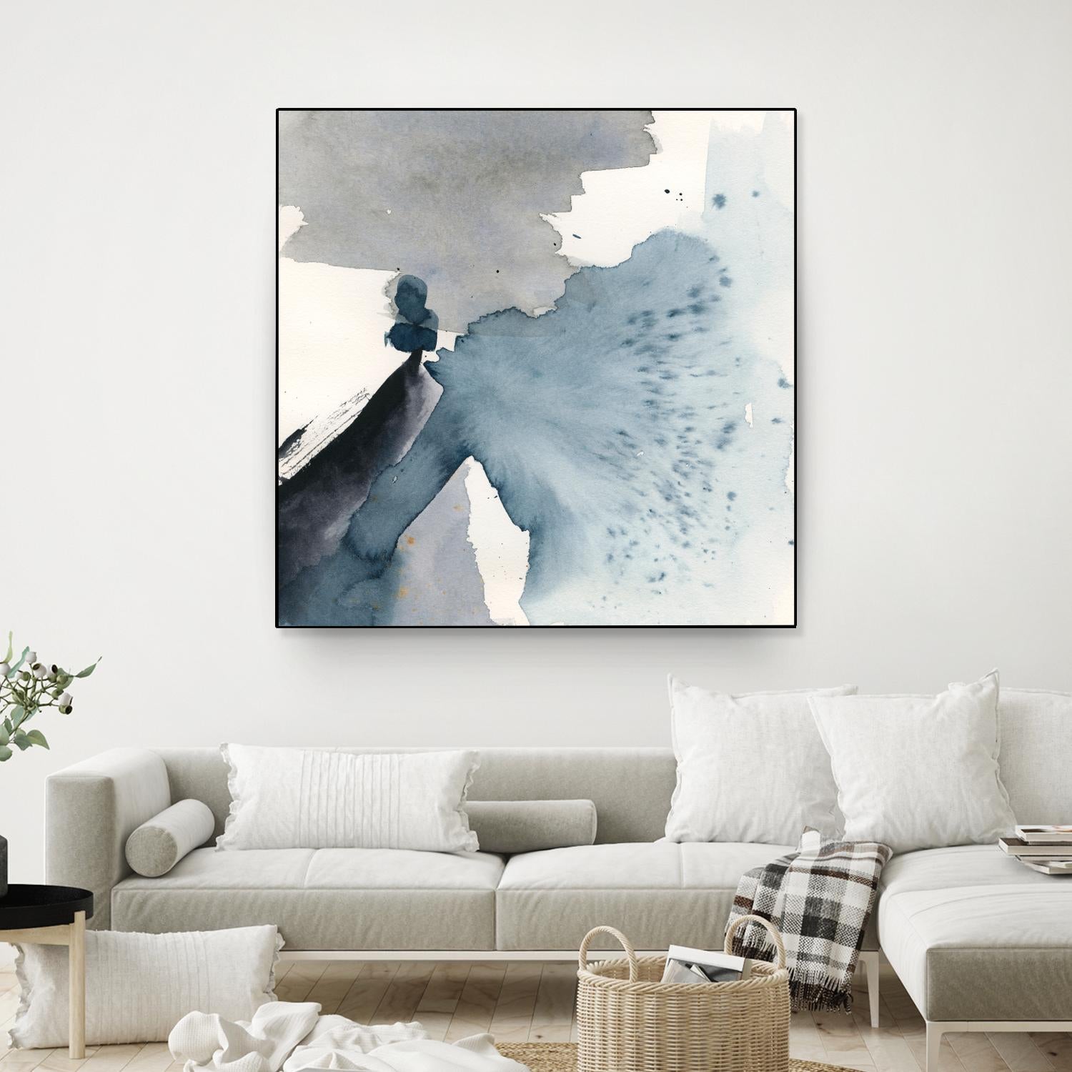 Winter Current IV by Victoria Barnes on GIANT ART - blue abstract abstract