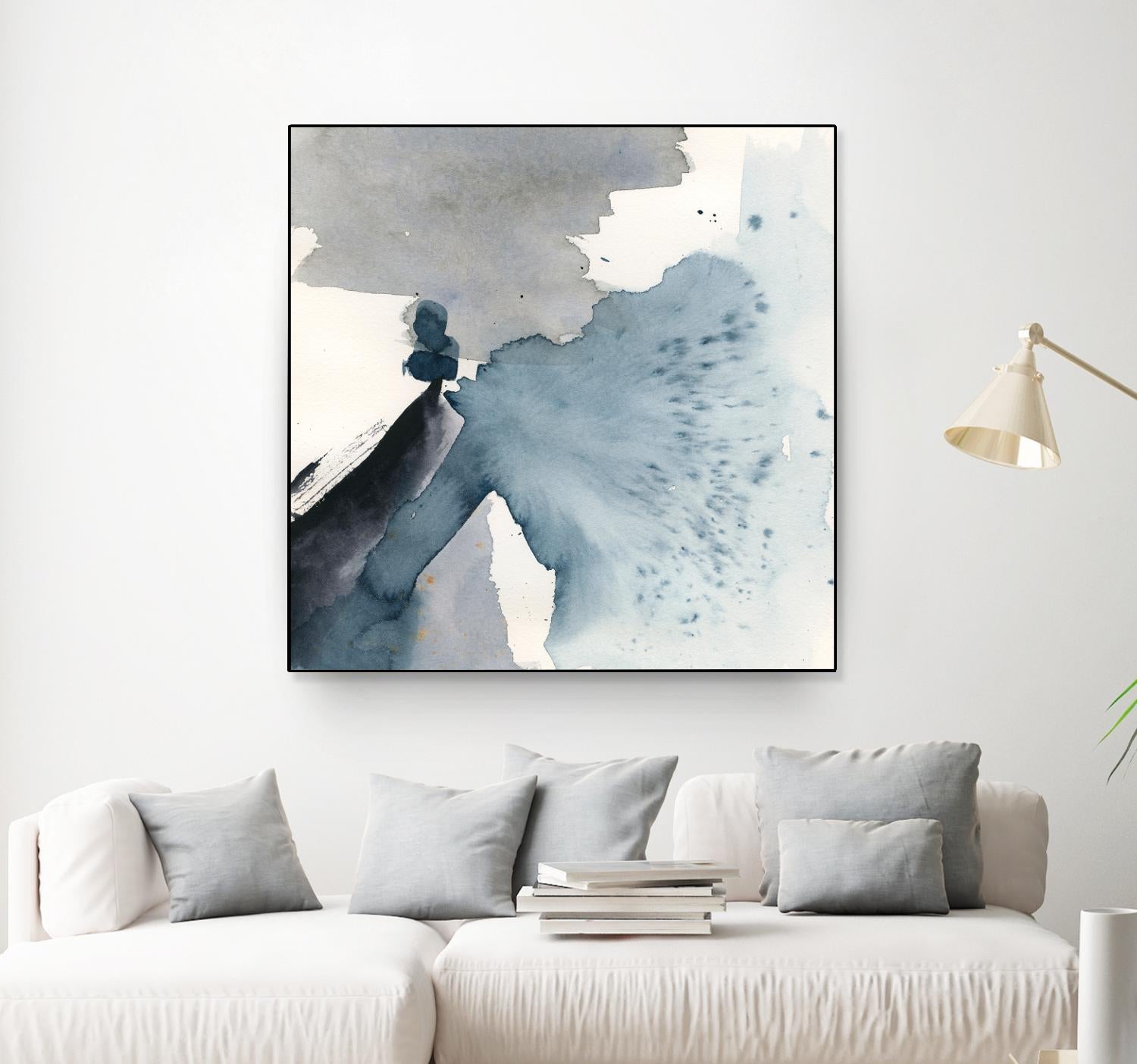 Winter Current IV by Victoria Barnes on GIANT ART - blue abstract abstract