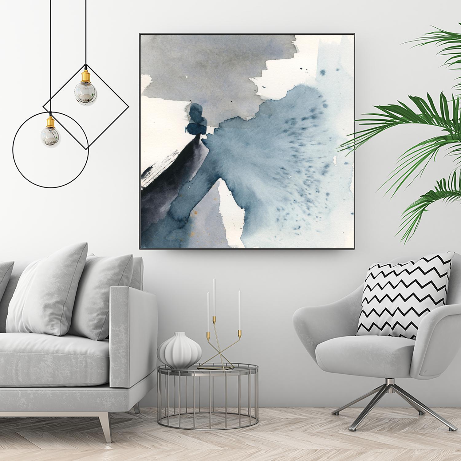 Winter Current IV by Victoria Barnes on GIANT ART - blue abstract abstract