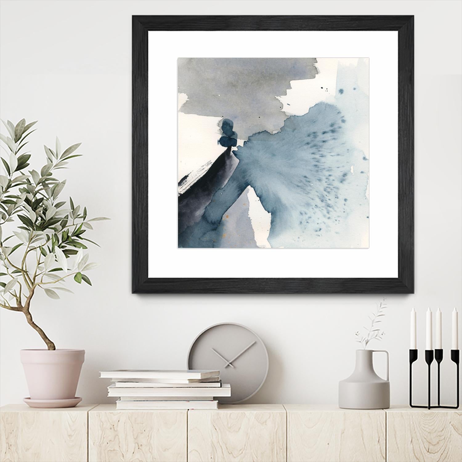 Winter Current IV by Victoria Barnes on GIANT ART - blue abstract abstract