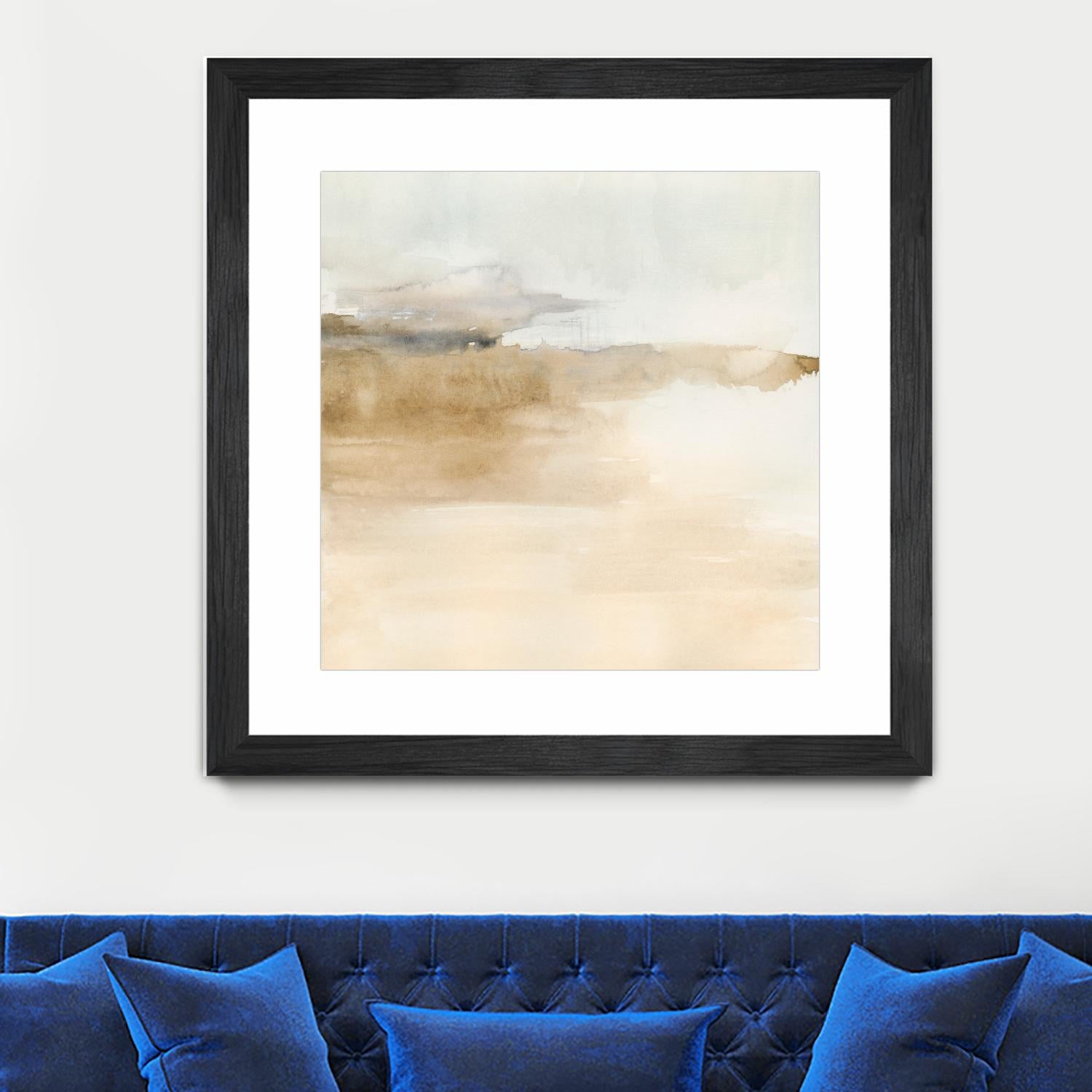 Cinnamon Shores II by Victoria Barnes on GIANT ART - beige coastal tropical abstract