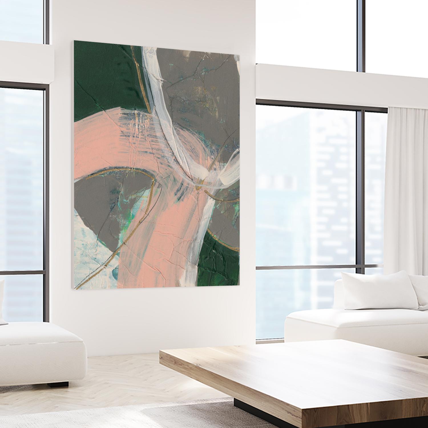 Connected Disconnect II by Jennifer Goldberger on GIANT ART - gold abstract abstract