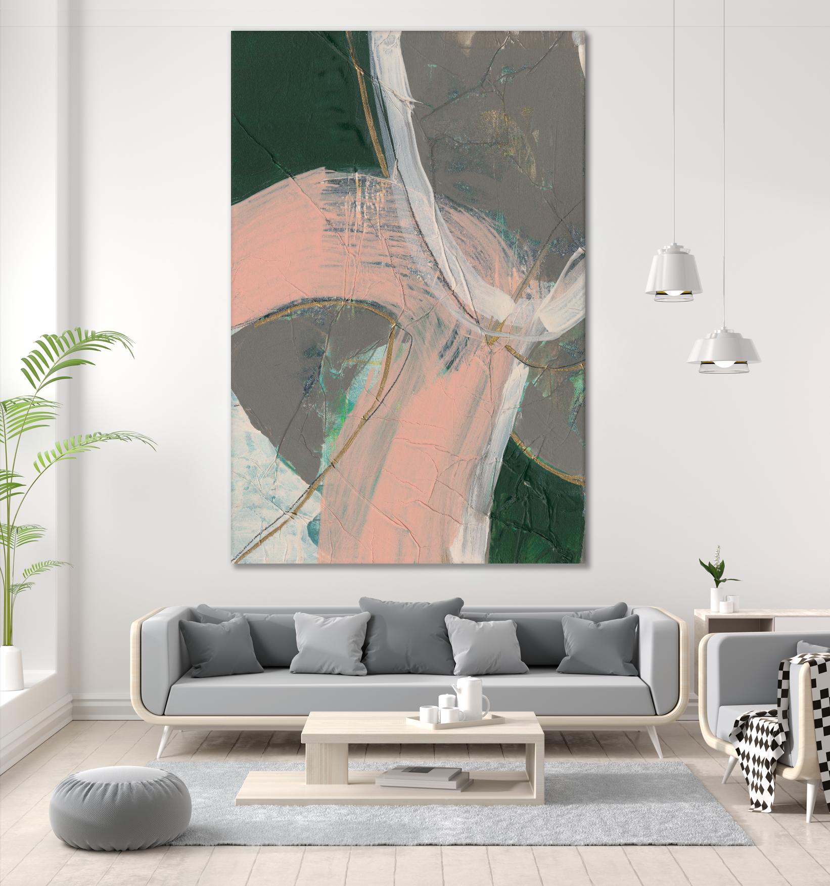 Connected Disconnect II by Jennifer Goldberger on GIANT ART - gold abstract abstract