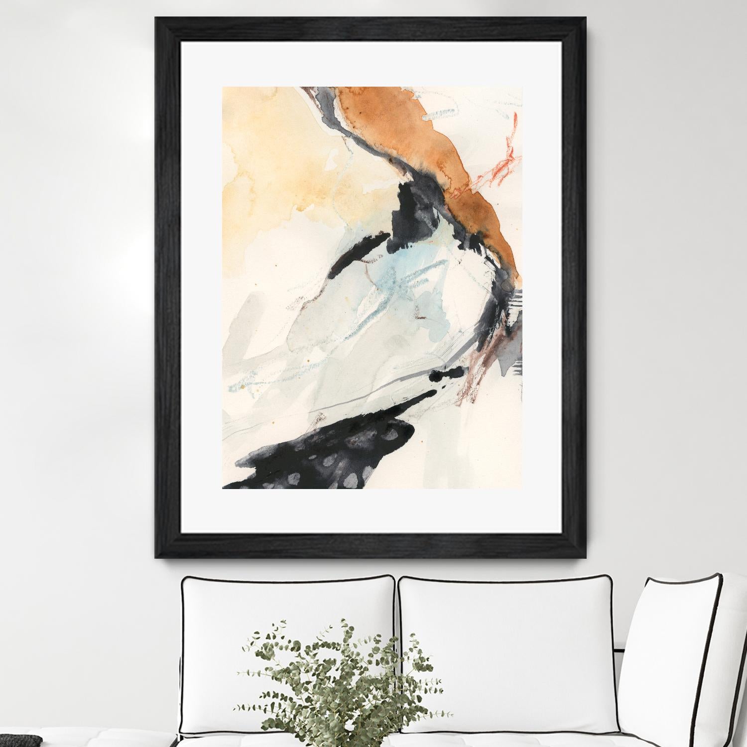 Efflux I by Victoria Borges on GIANT ART - beige watercolour abstract