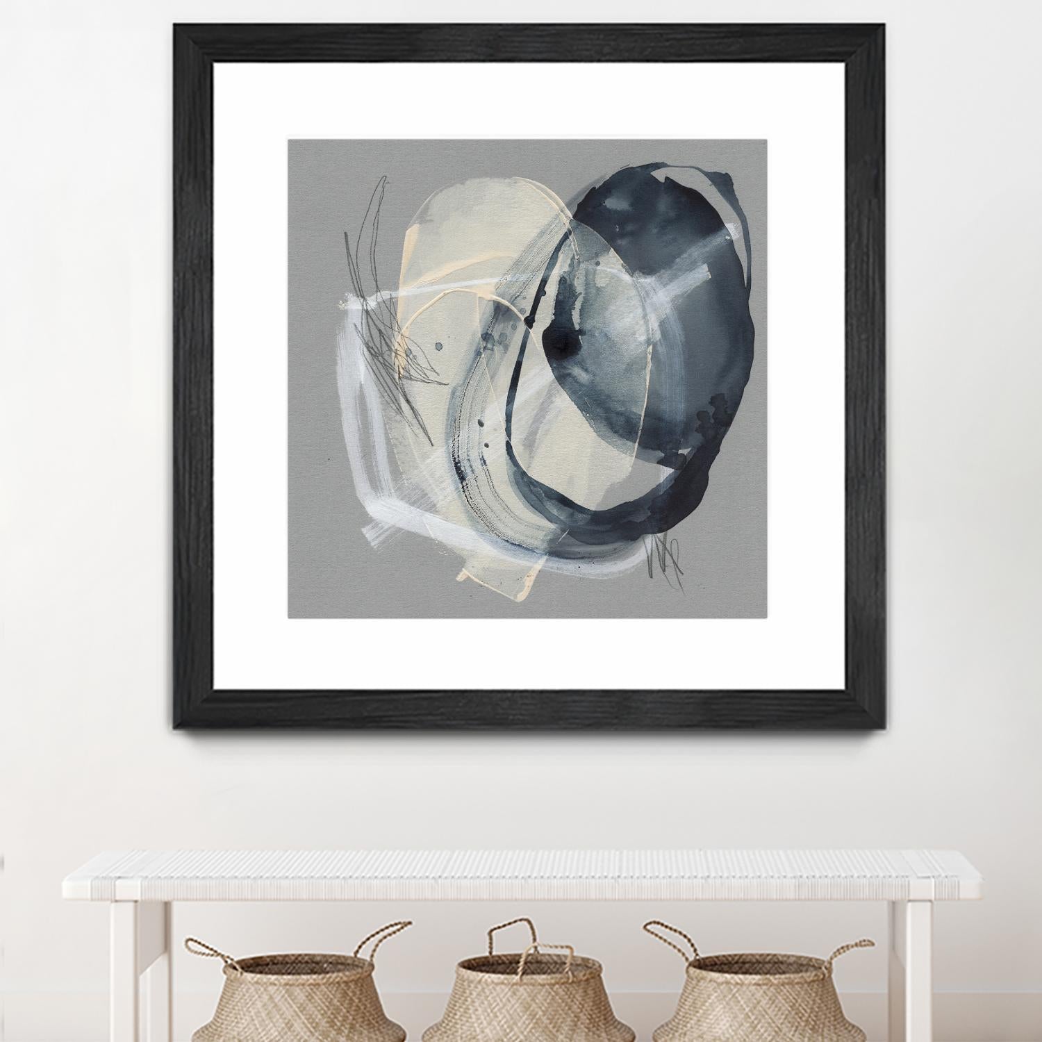 Tandem Loops II by Jennifer Goldberger on GIANT ART - beige abstract abstract