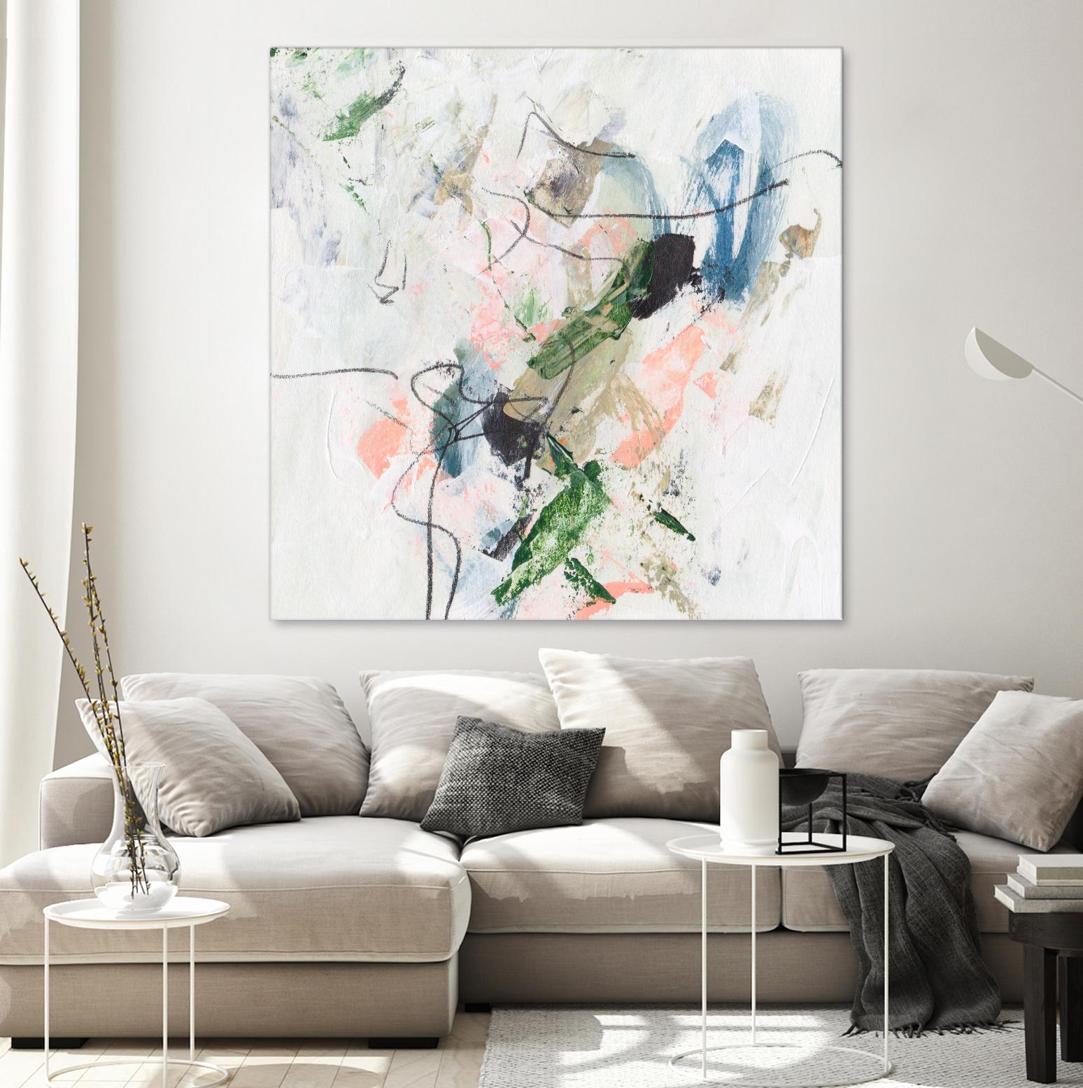 Approaching Spring II by Melissa Wang on GIANT ART - pink abstract abstract